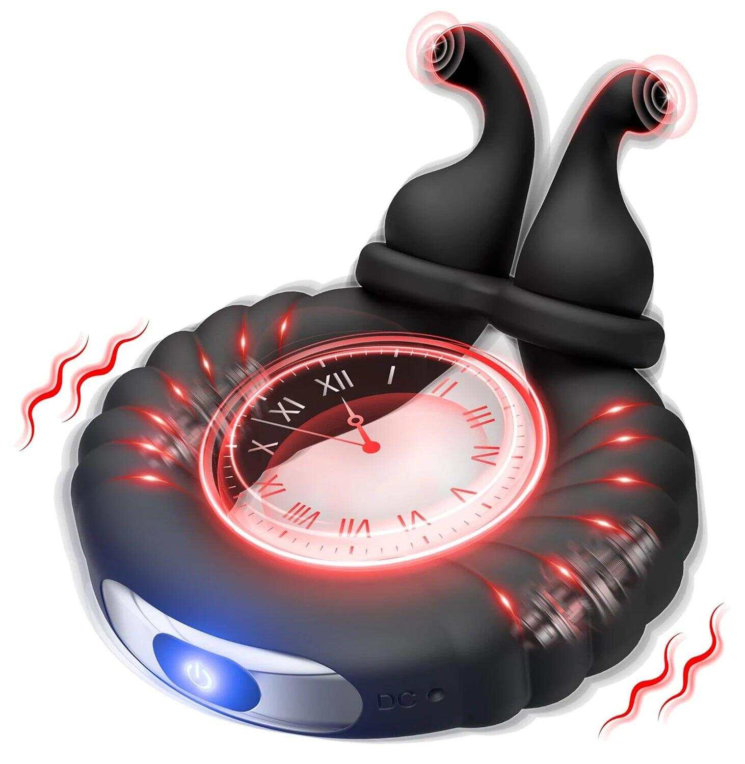 USB Rechargeable Silicone Vibrating Penis Ring – 10 Modes for Couples