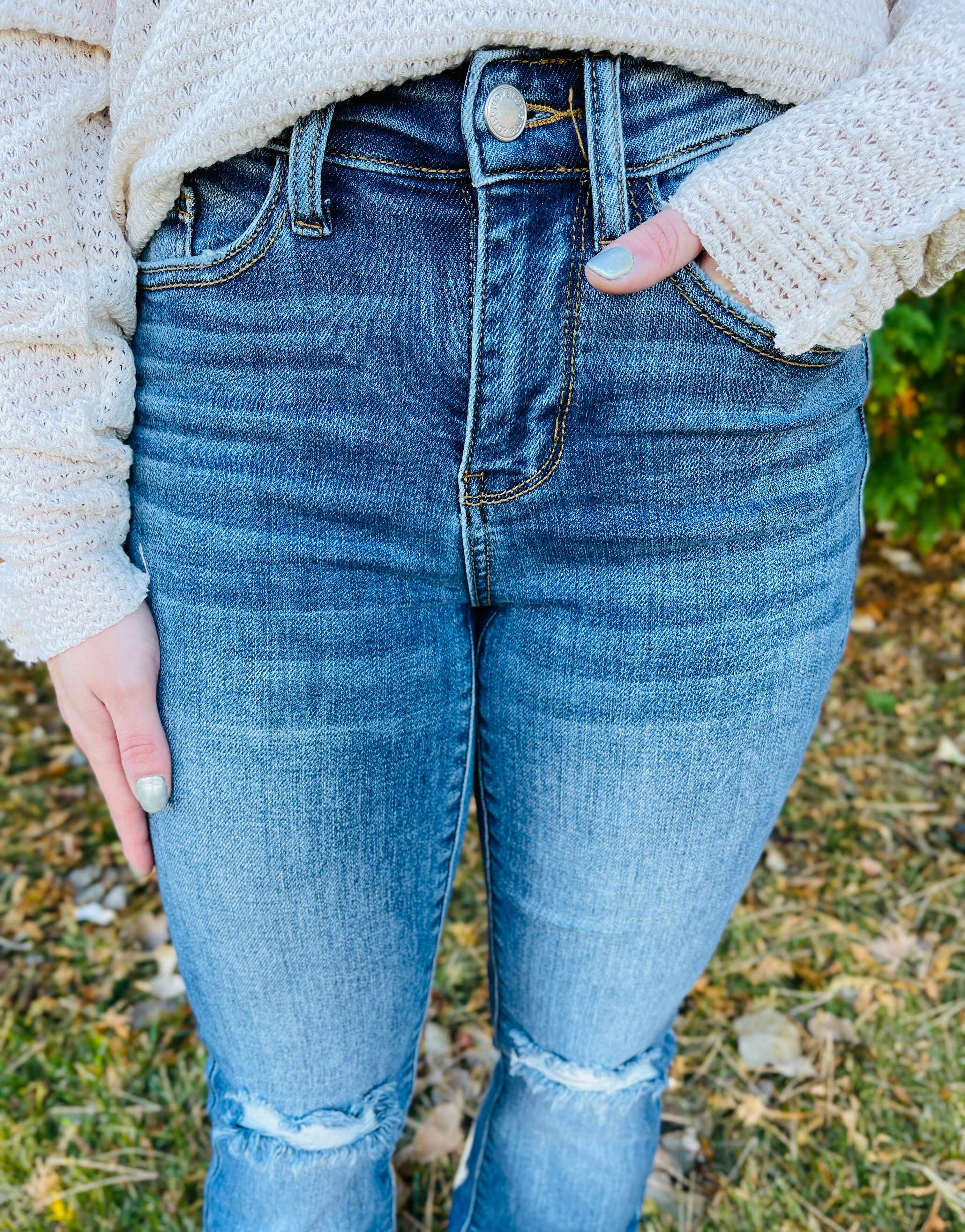 PLUS/REG Feelin' Slim Bootcut Jeans