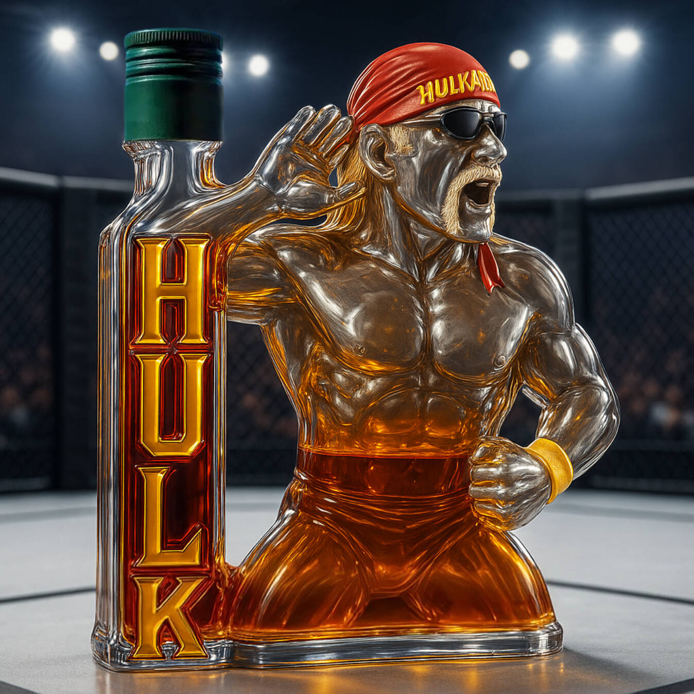🕯️ HULK HOGAN 1953–2025 Memorial Whiskey Bottle