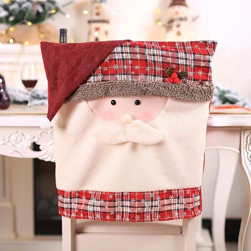 Christmas Chair Back Covers For Dinning Room Decoration