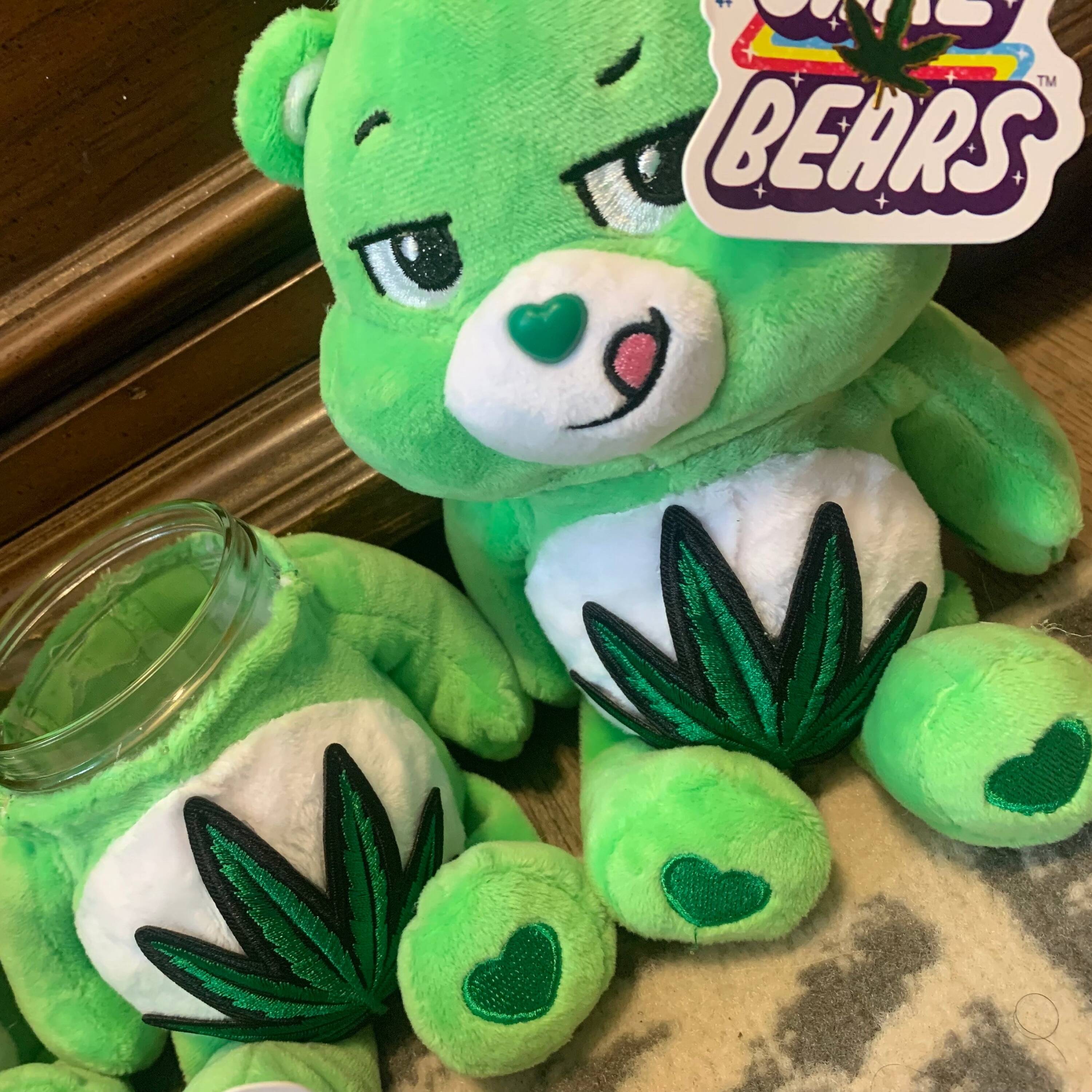 🍃PREMIUM I Don’t Care Bear (stash jar option)