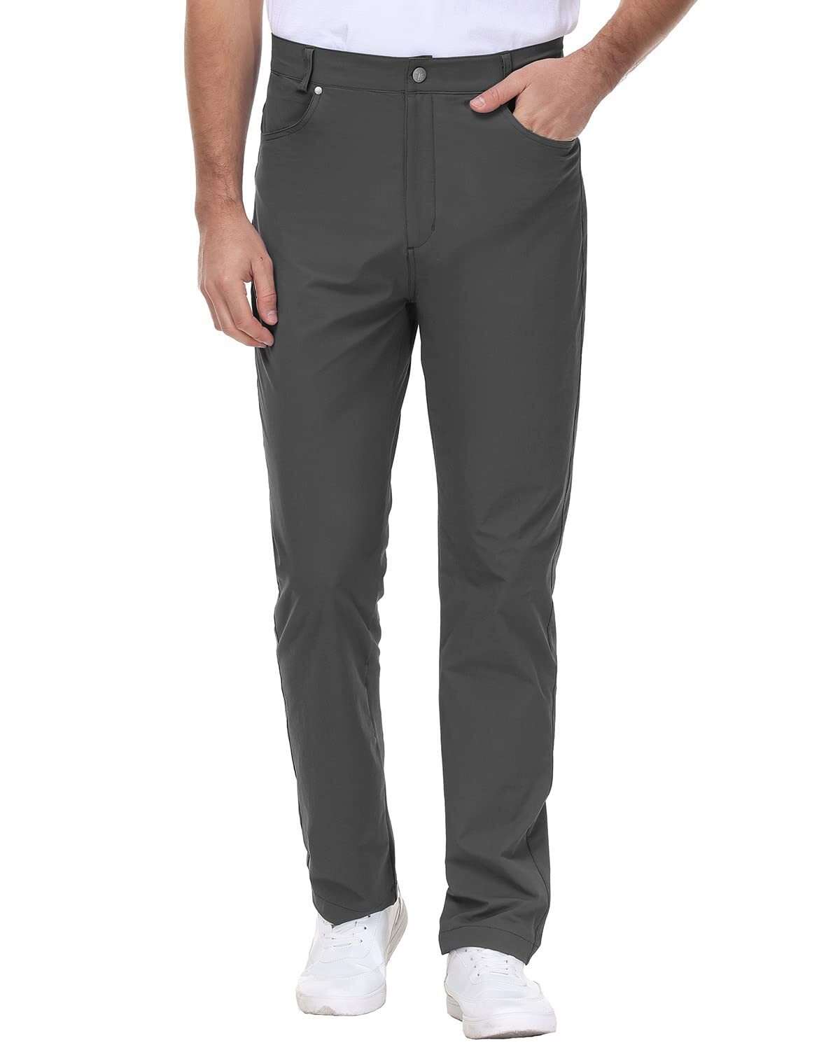 🔥Spring Sale🔥Men's Stretch Golf Pants Lightweight Quick Dry Work Casual Dress Pants 6 Pack