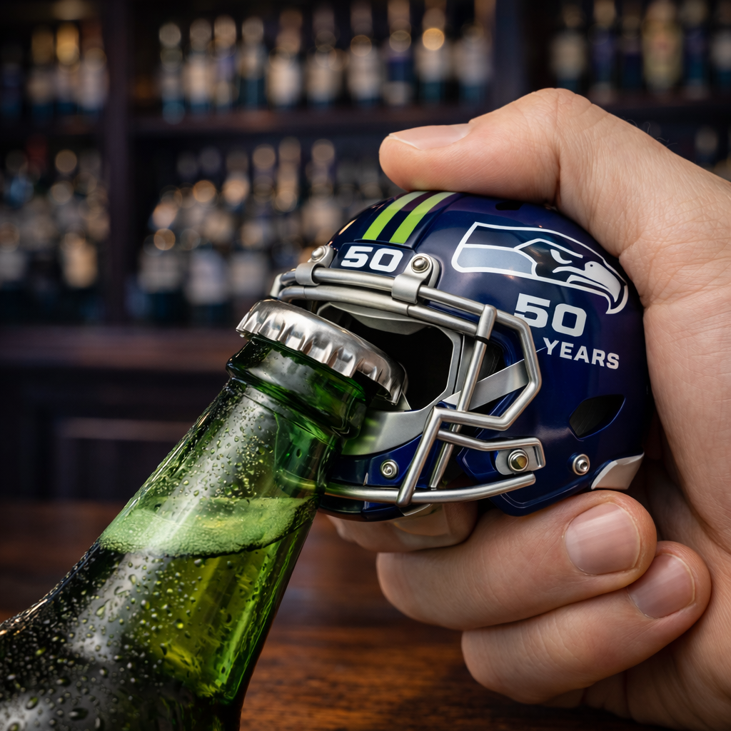 Seattle Seahawks 50th Anniversary Bottle Opener