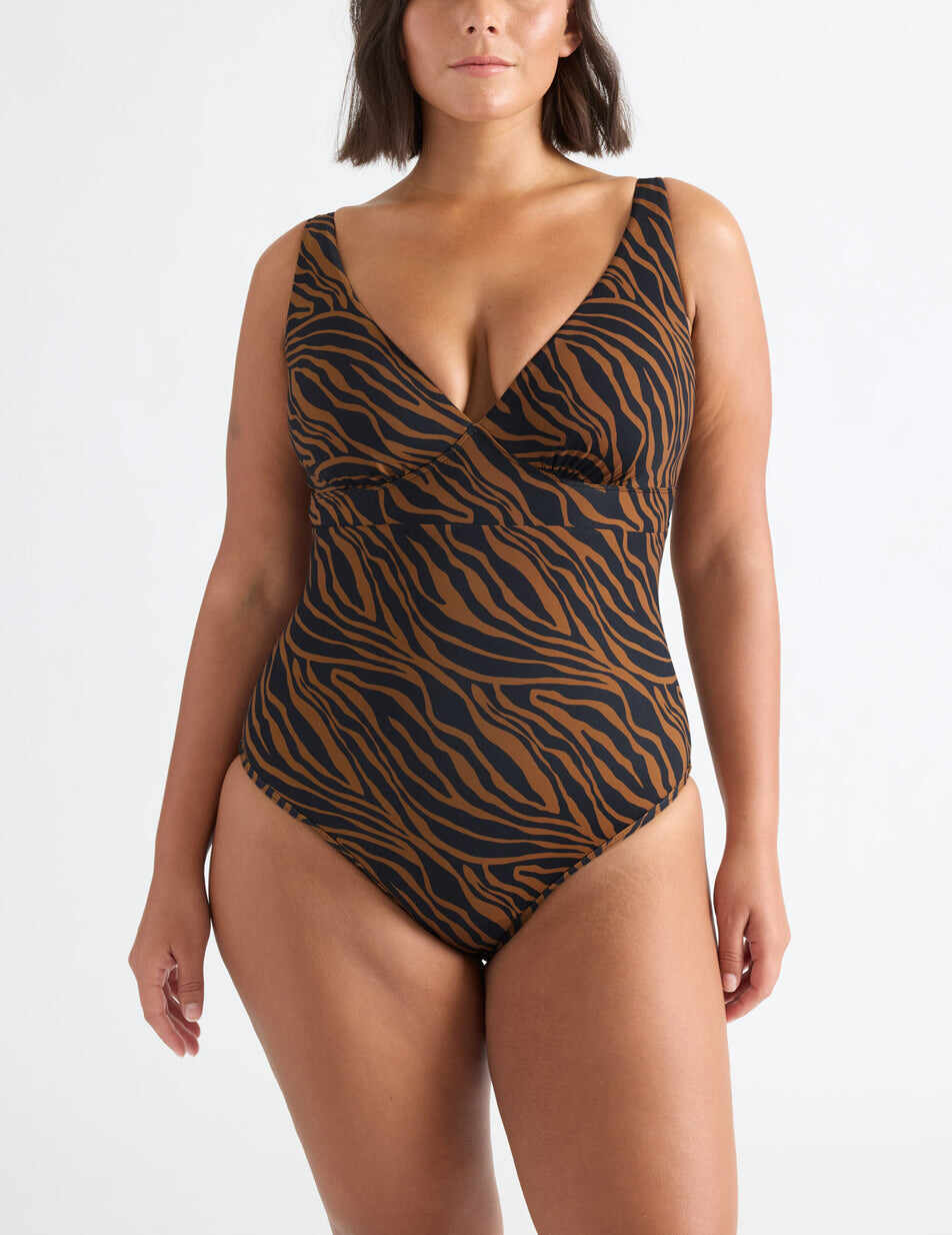 Leakproof Deep V One Piece Swimsuit