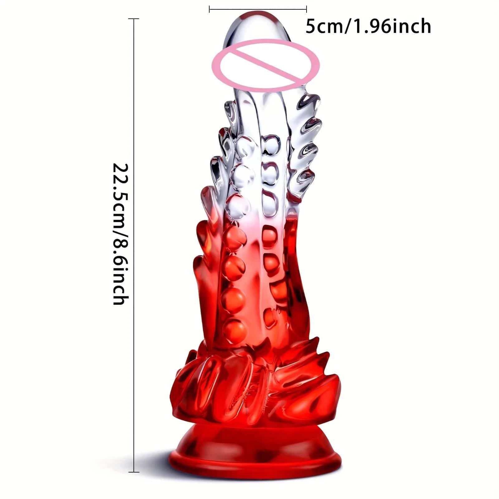 Clear Monster Dildo – Huge Realistic G-Spot Stimulator with Suction Cup