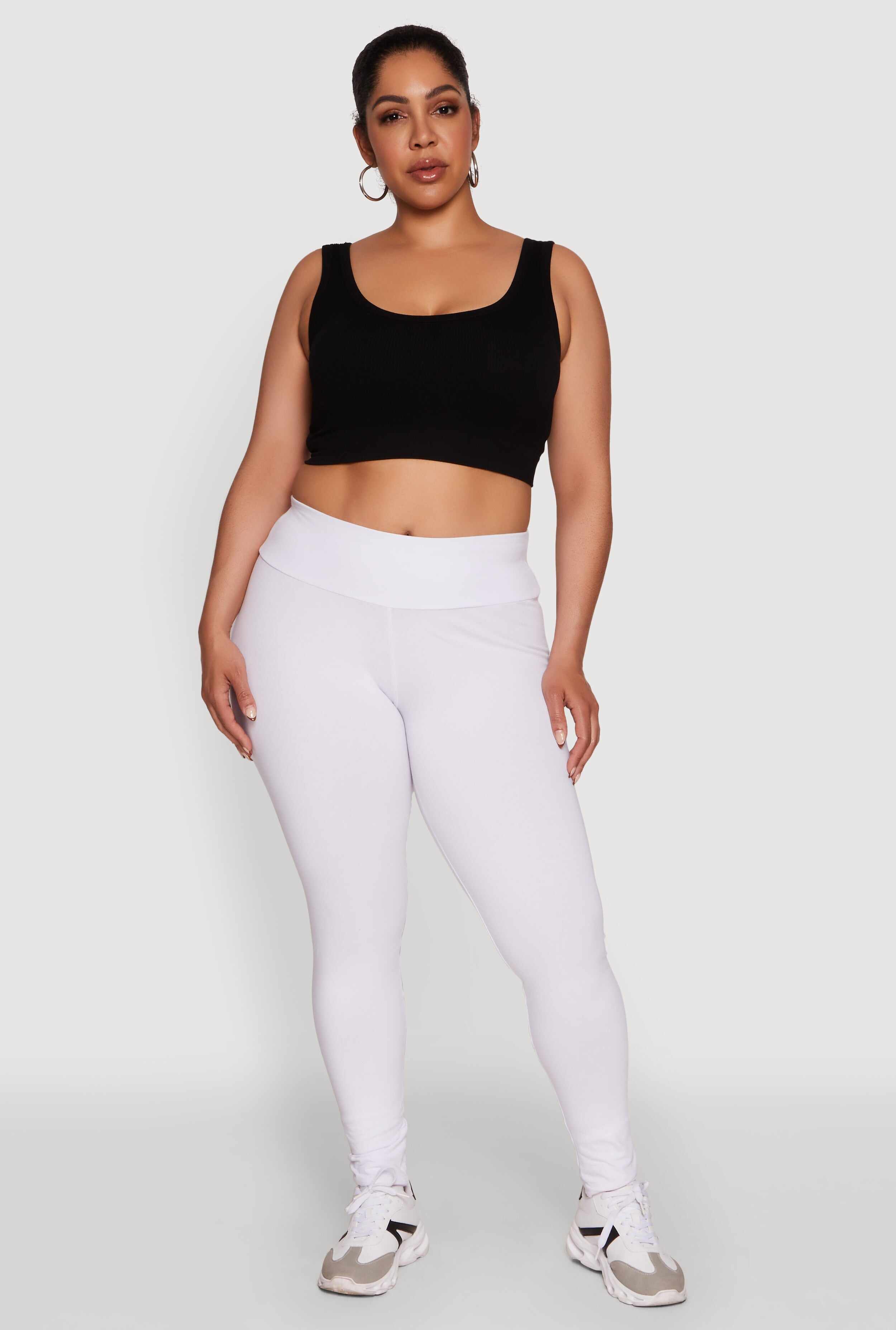 Plus Size Stylish High Waisted Leggings