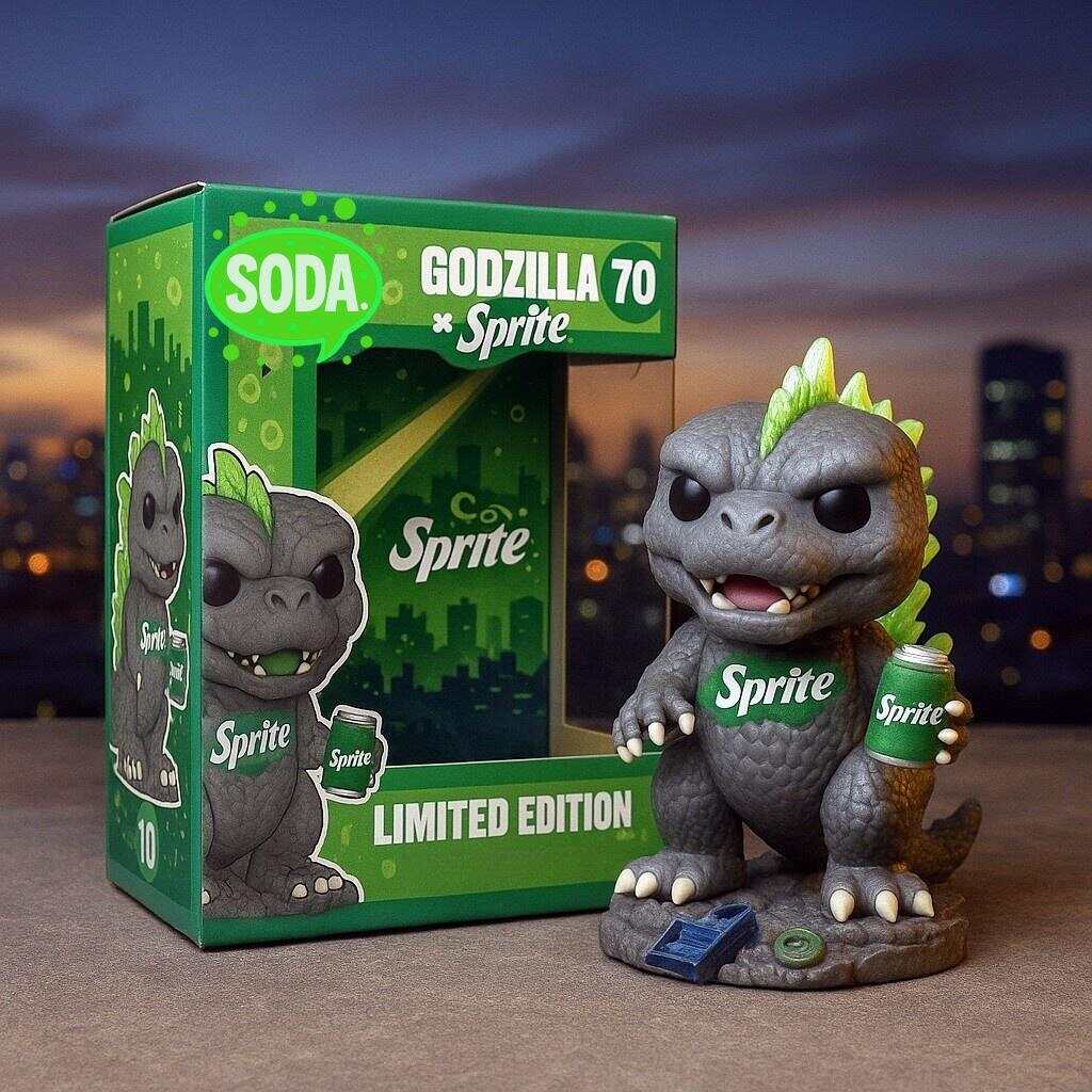 Soda X GODZILLA 70th Anniversary Pop Figure