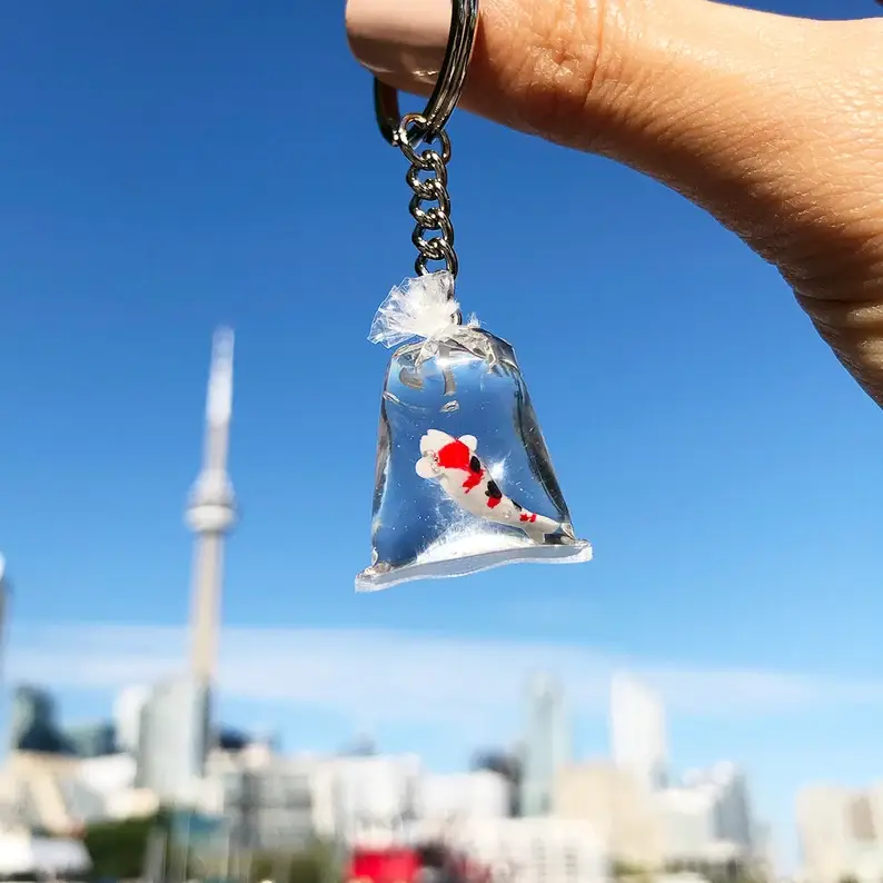 Goodluck in Bag Resin Keychain