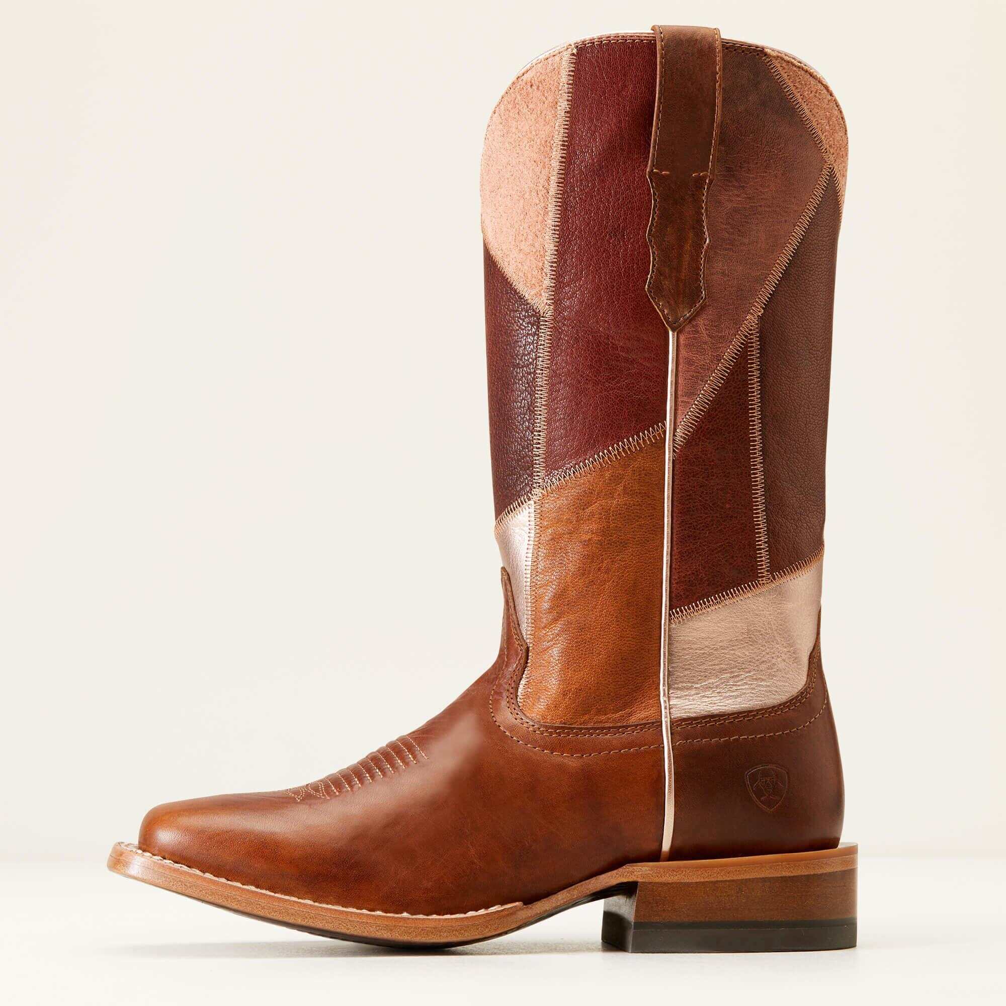 Frontier Patchwork Western Boot
