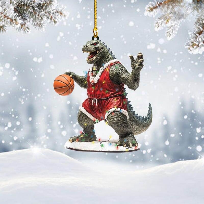 Festive Goodzilla Sports Ornaments