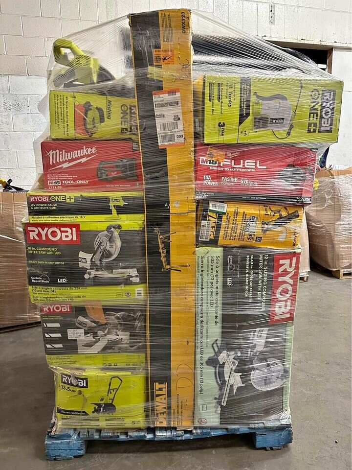🎁2024 NEW Customer Returns Tool Pallets Online⭐Buy 7 FOOT TALL “MONSTER” PALLETS Online
