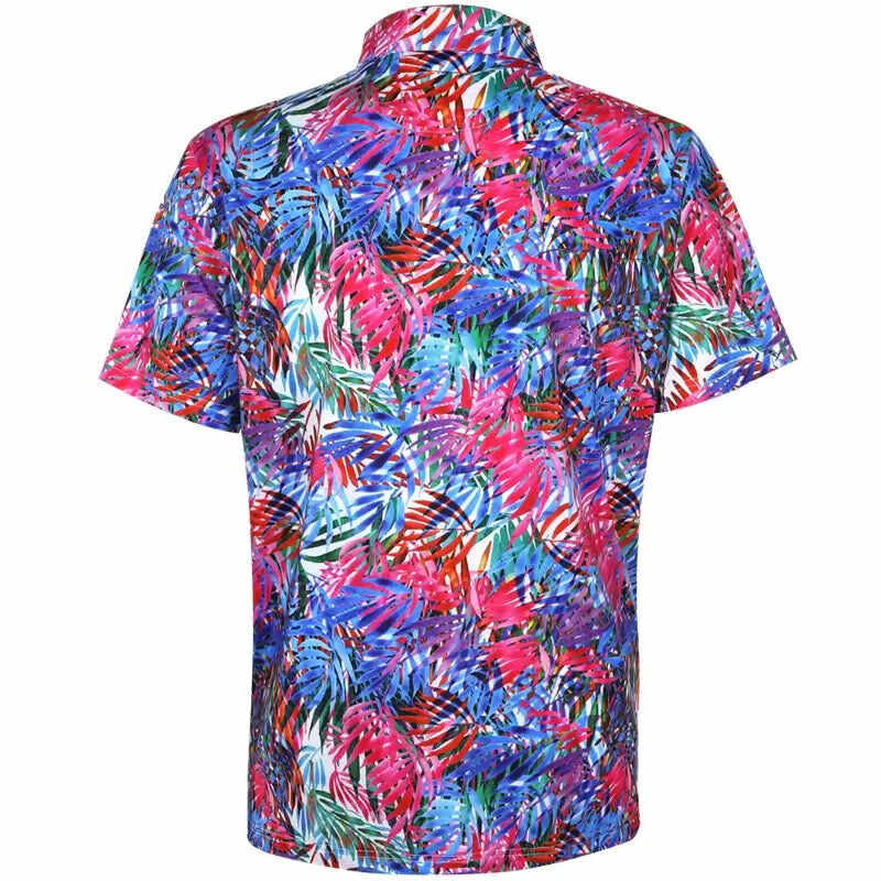 Summertime Cool-Stretch Men's Golf Shirt (Multicolor)