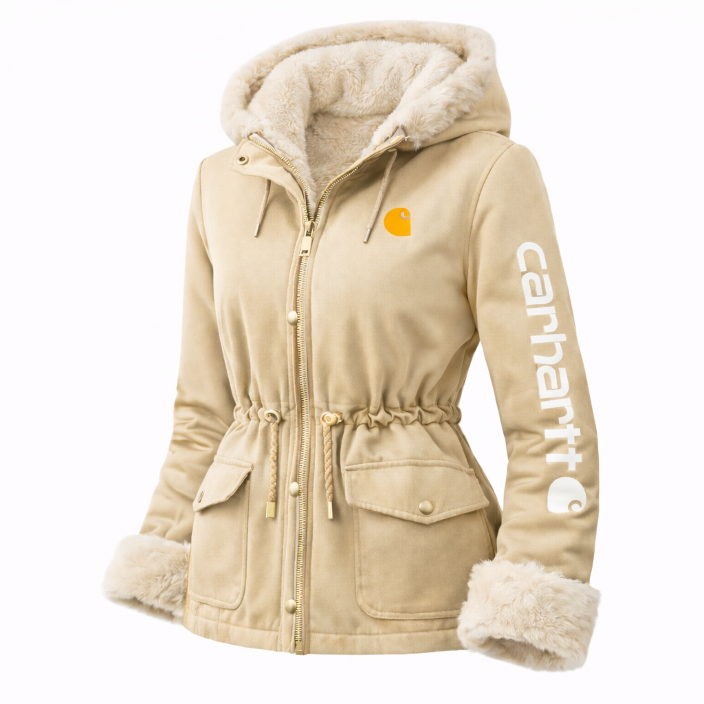 Women's Hooded Sherpa Lined Jacket