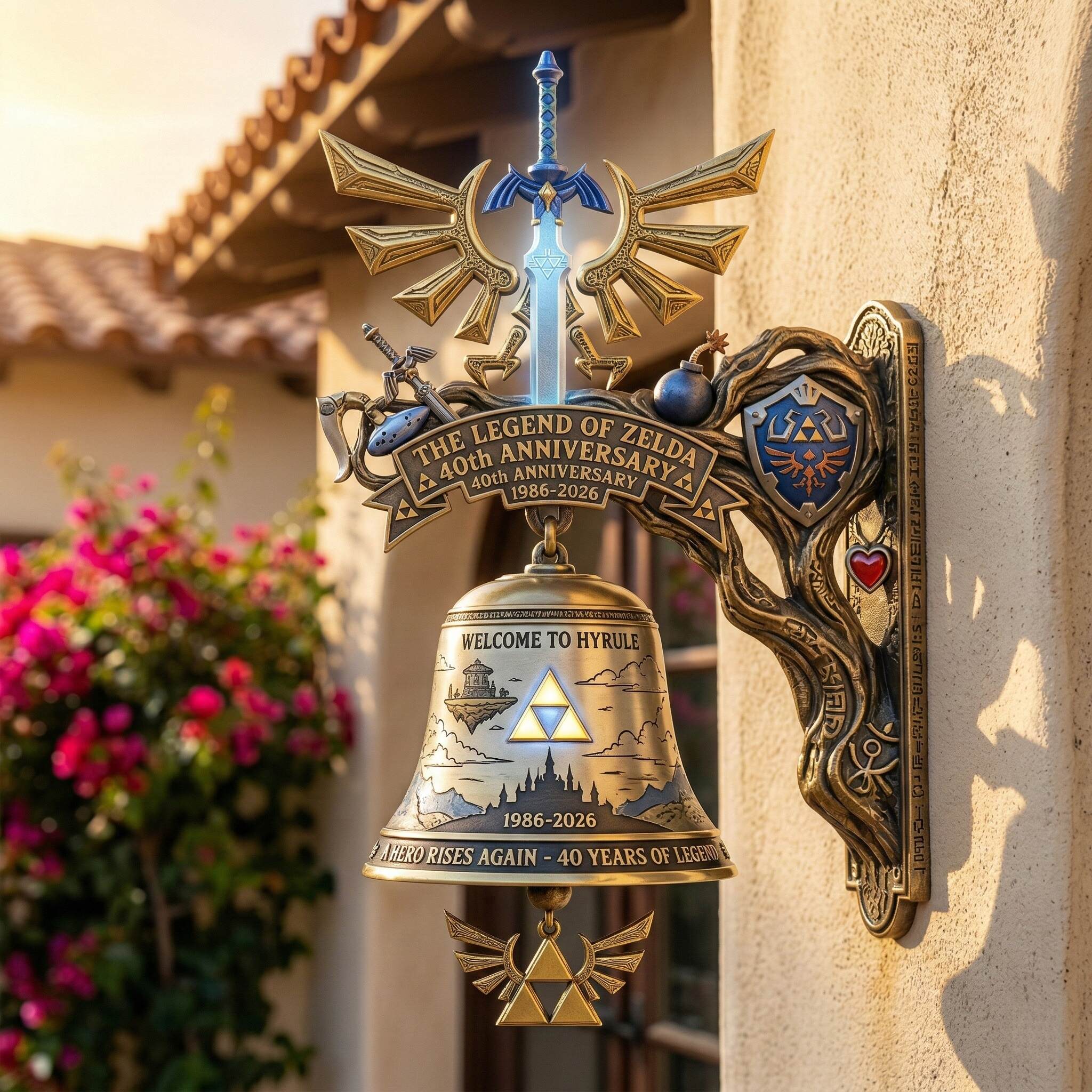 The Legend of Zelda 40th Anniversary – Triforce Legacy Collector Bell (1986–2026 Edition)