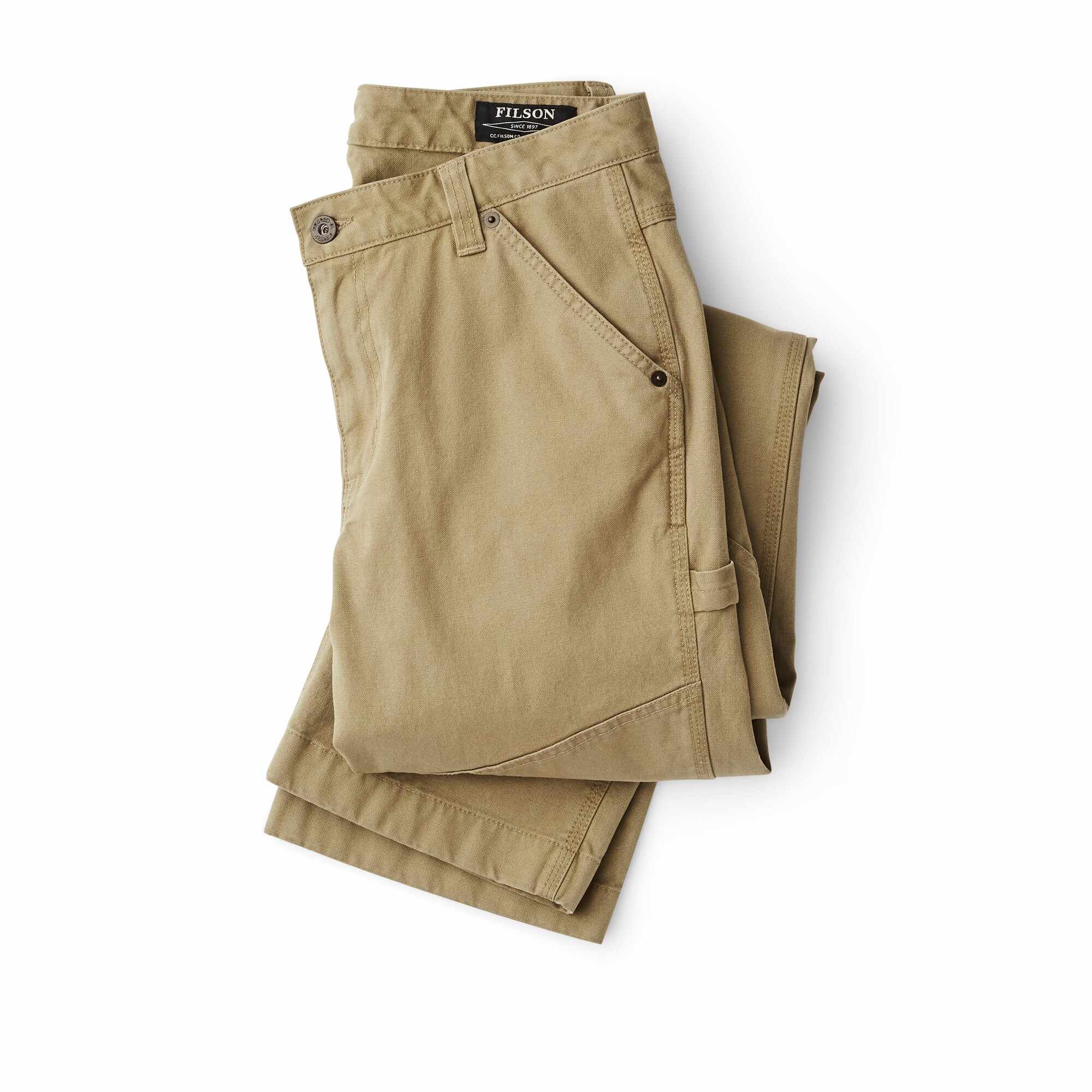 Women's Canvas Straight-leg Pants - Faded Olive