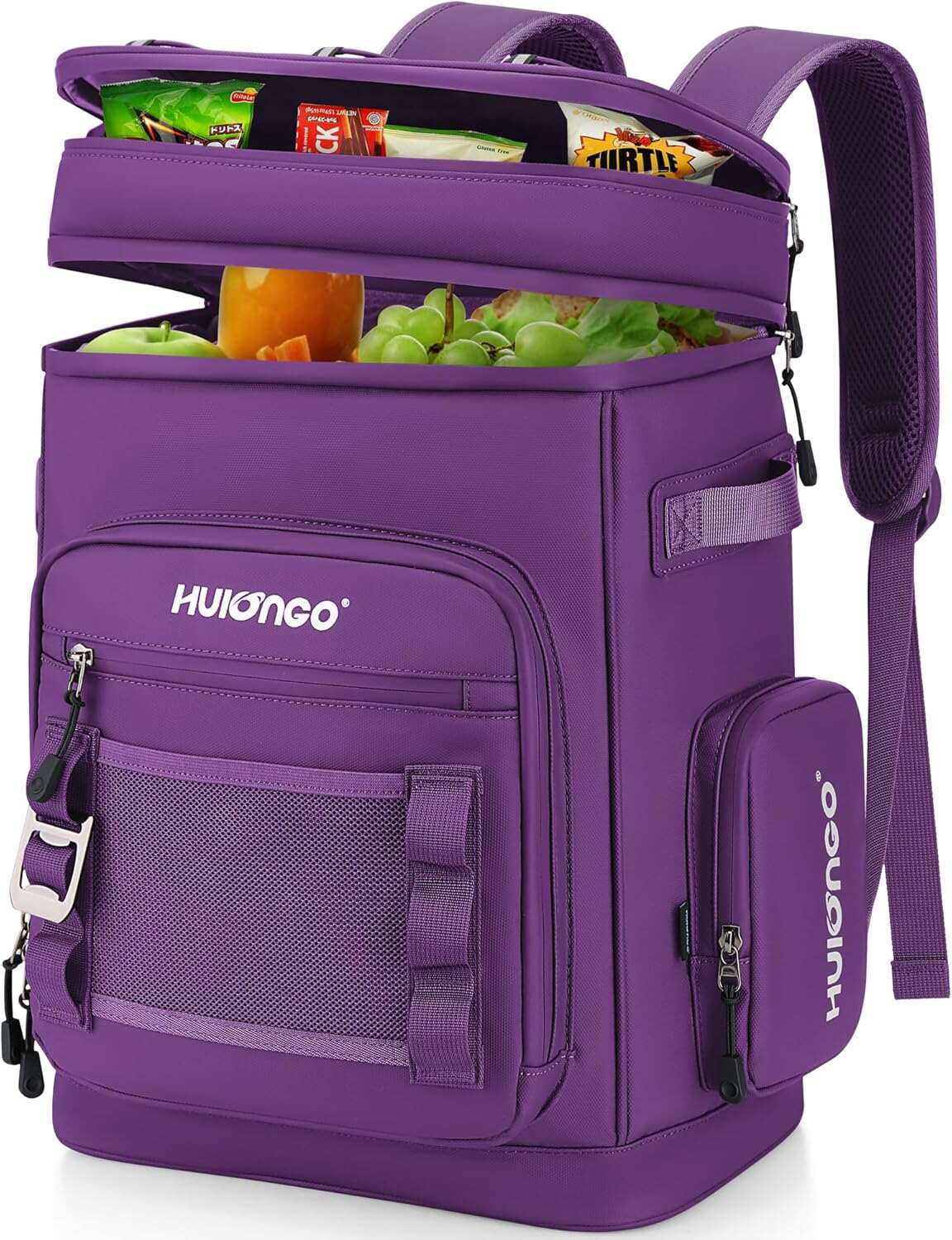 Hulongo Large Waterproof Insulated Cooler Backpack for Men & Women, Leak Proof Cooler Backpack for Camping, Beach, Fishing, Picnic, Travel, Outdoor, 30L, 48Cans