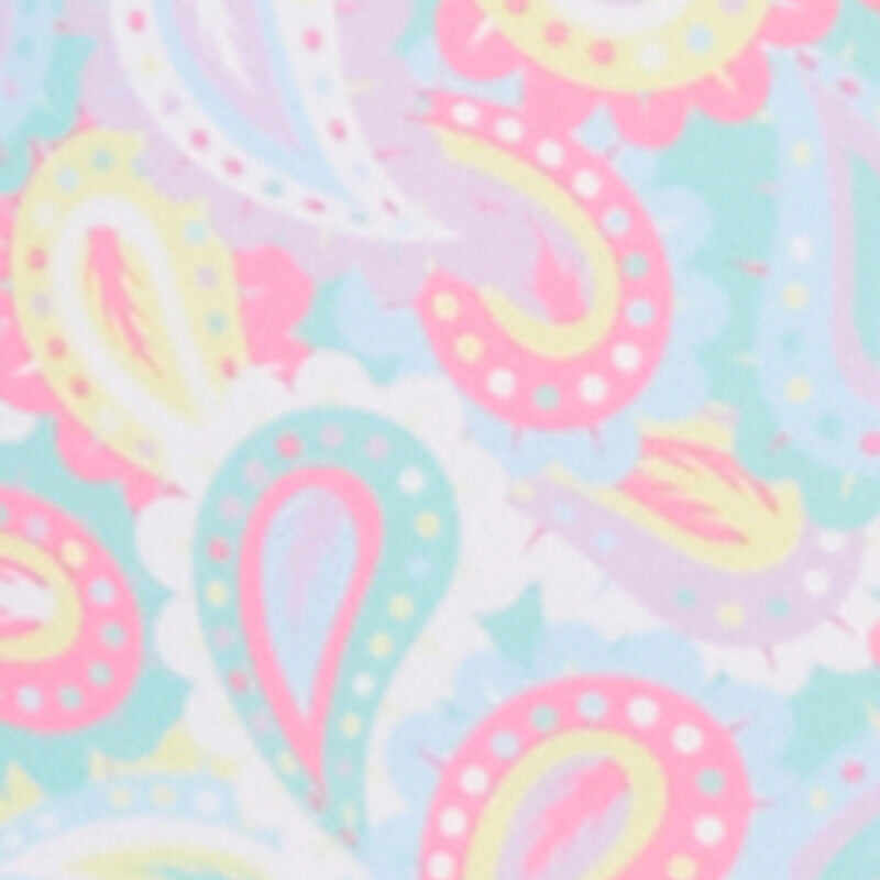 Plus Size Paisley Print One Piece Swimsuit