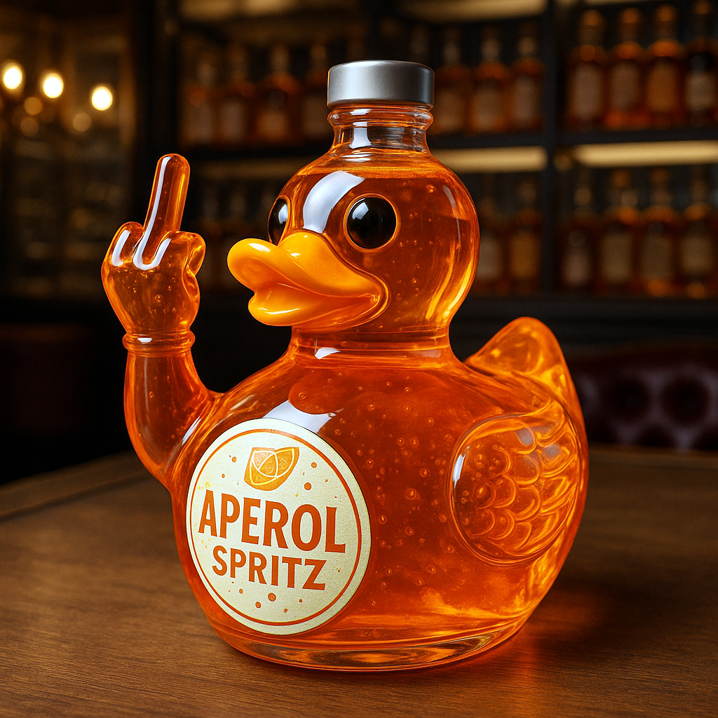 Funny Cocktail Duck Bottle