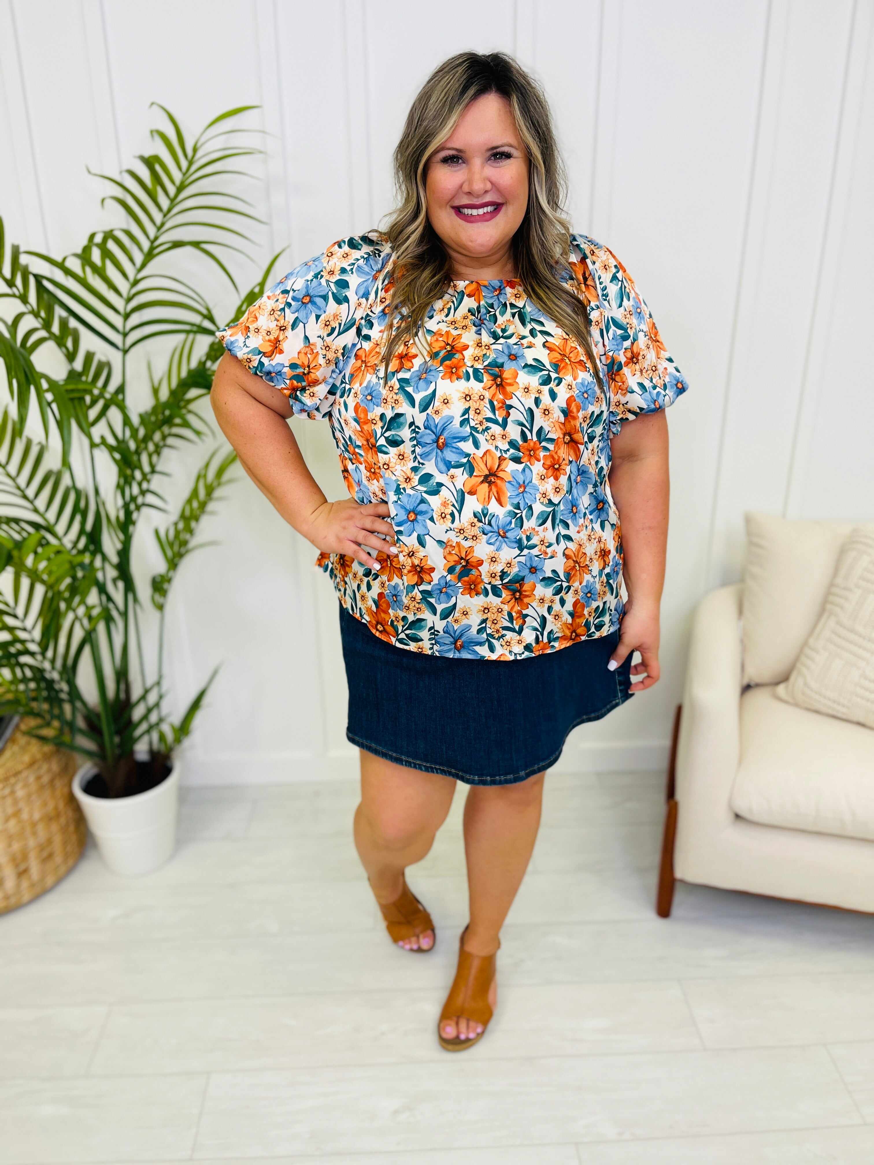 PLUS/REG Clean Slate Denim Skort