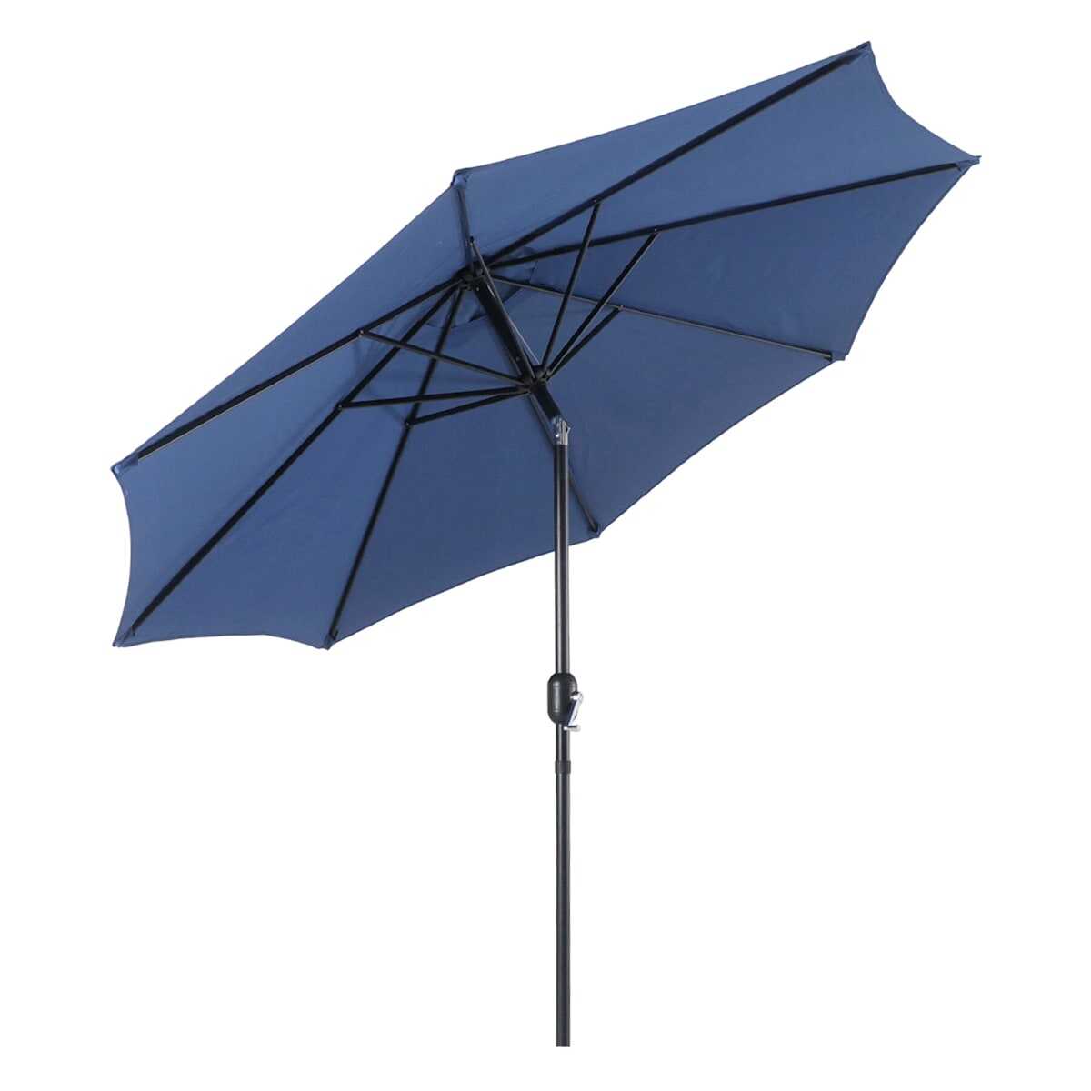 Navy Blue Crank & Tilt Round Patio Umbrella, 9'
