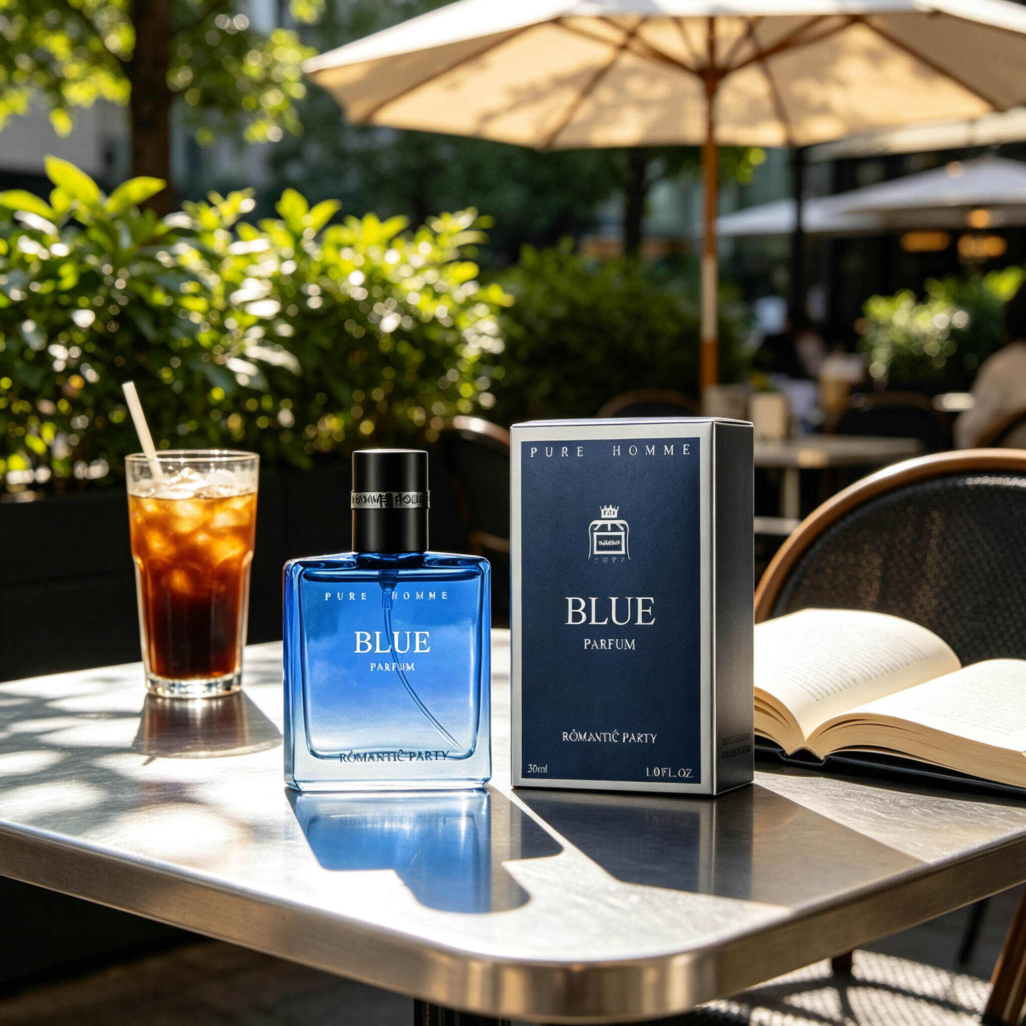 Pure Homme Men Cologne 30ml, Pure Black & Pure Blue Masculine Eau de Parfum