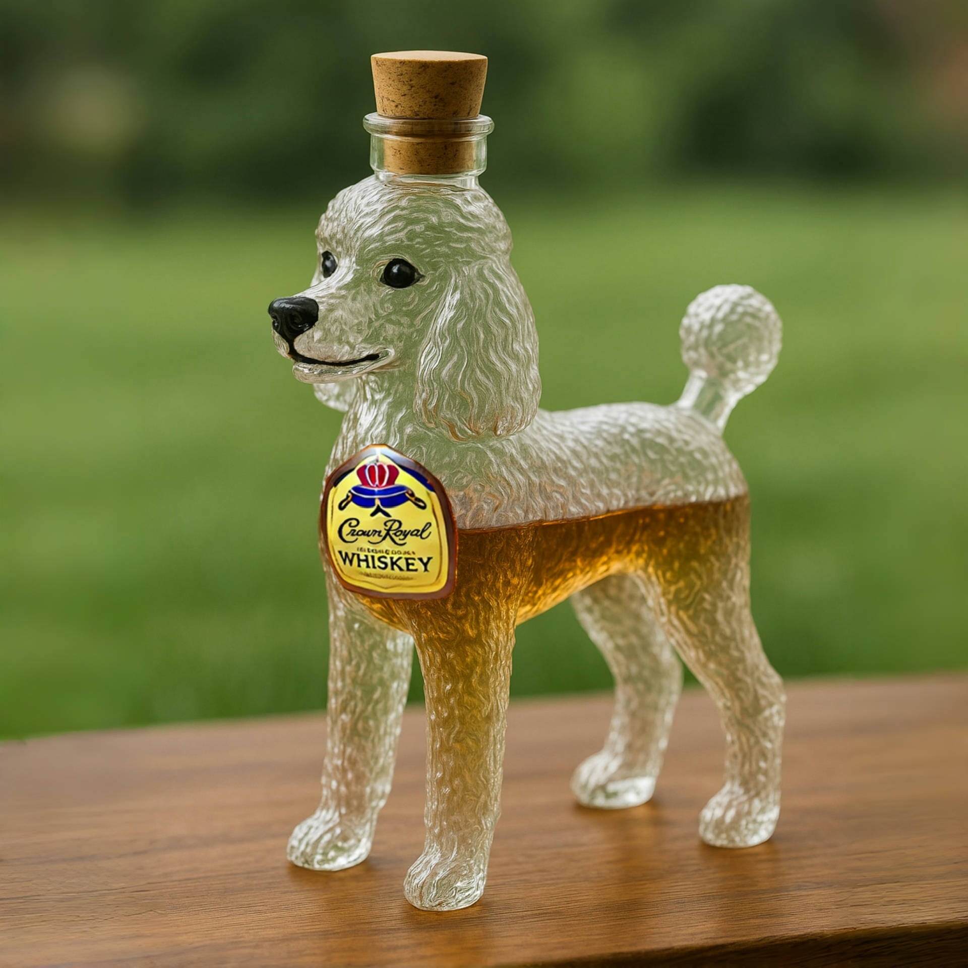 Poodle Whiskey Bottle