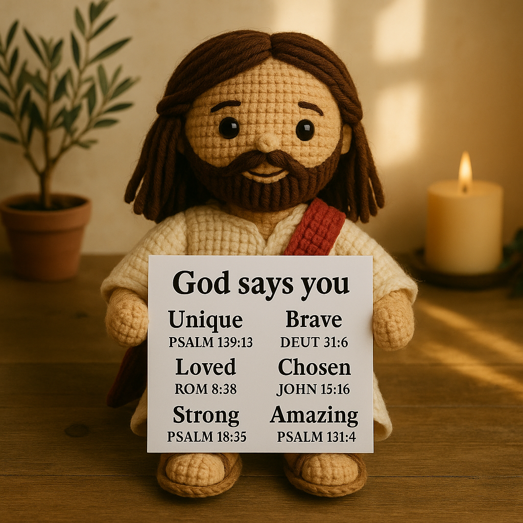 Jesus Crocheted Emotional Support Doll