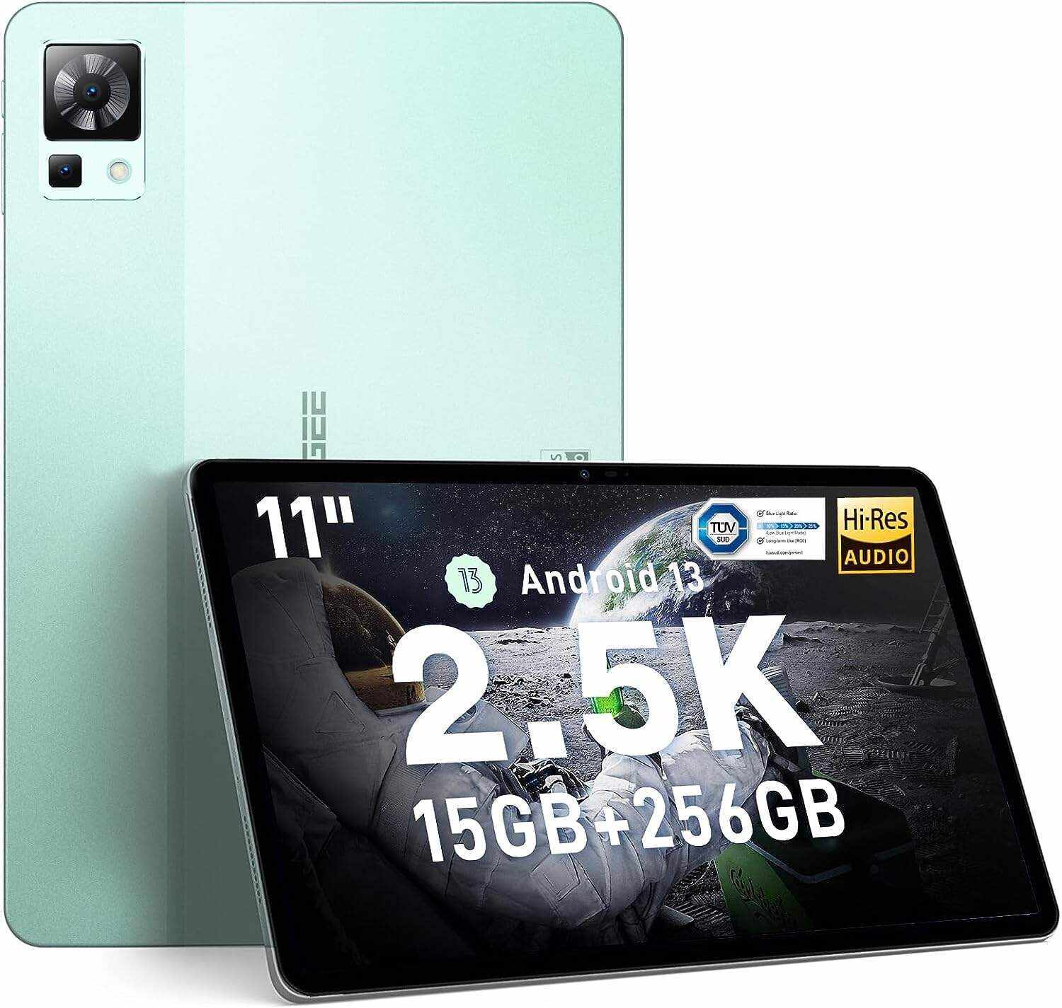 DOOGEE T30 PRO Tablet,11'' 2.5K Android 13 Tablets, 15GB+256GB Octa-Core Gaming Tablet, 8580mAh, Hi-Res Quad Speakers, 20MP Camera, Helio G99, TÜV Low Bluelight, Split Screen - Bluetooth & Wi-Fi