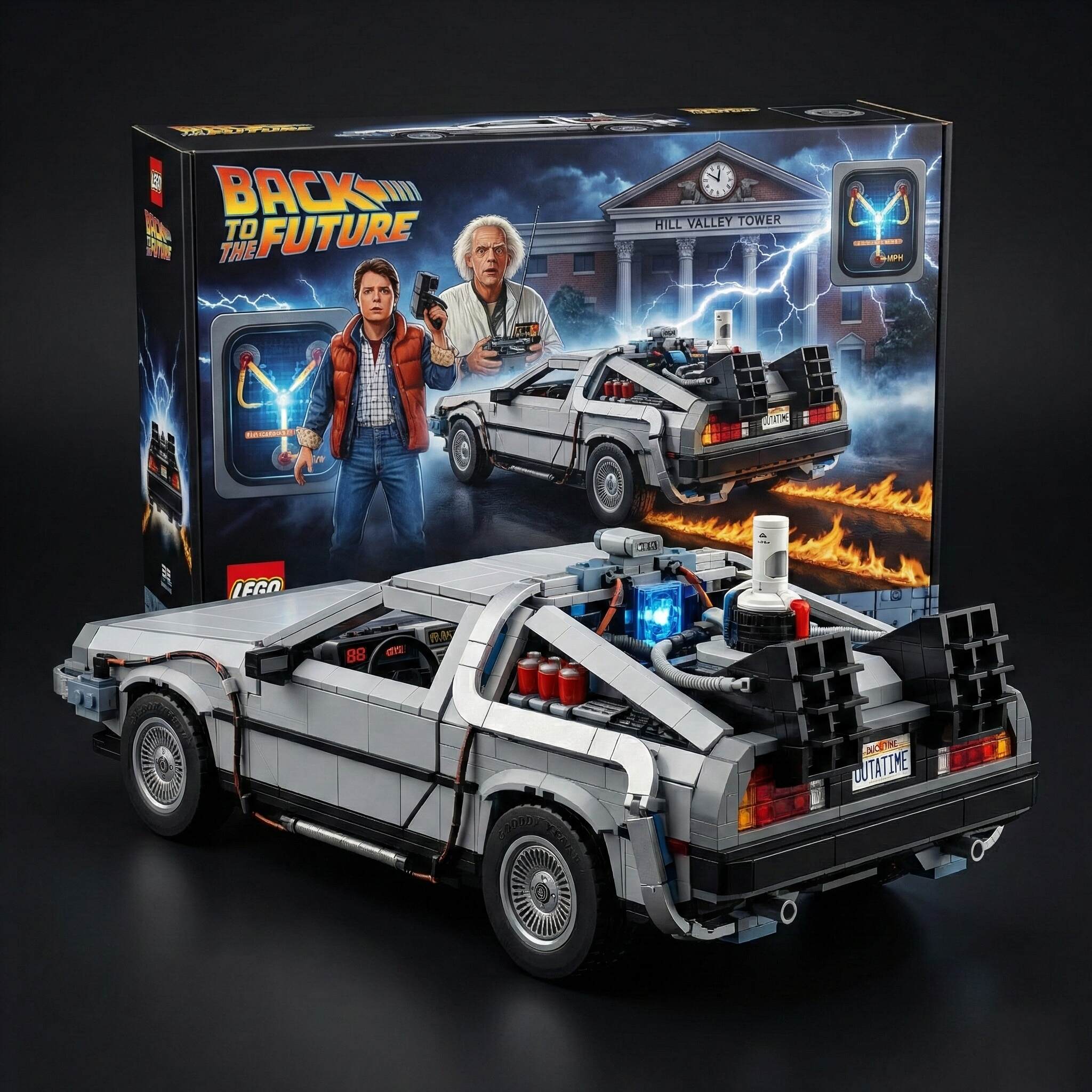 Back to the Future DeLorean Time Machine Building Set