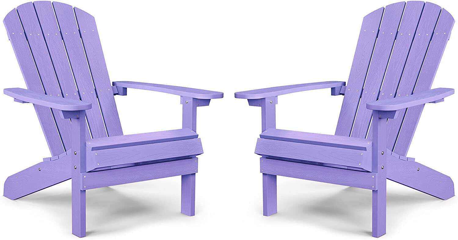 Adirondack Chair ,Patio Chairs 5 Steps Easy Installation,Widely Used in Outdoor, Fire Pit, Deck, Outside, Garden, Campfire Chairs