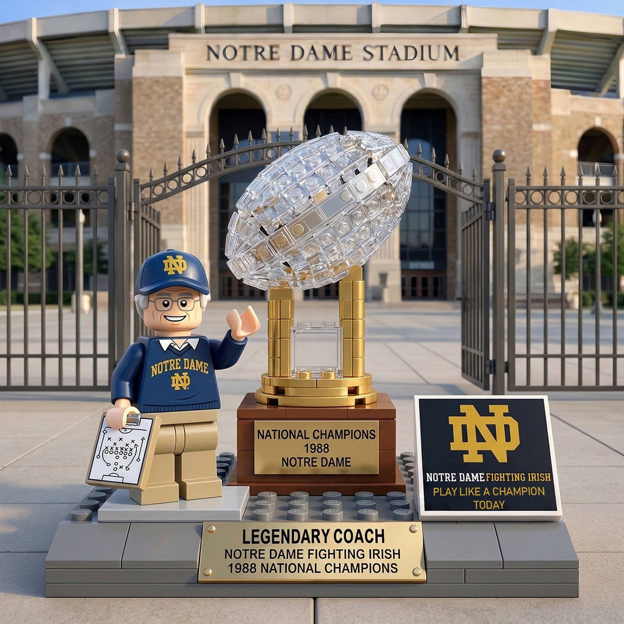 Lou Holtz Commemorative Brick Set