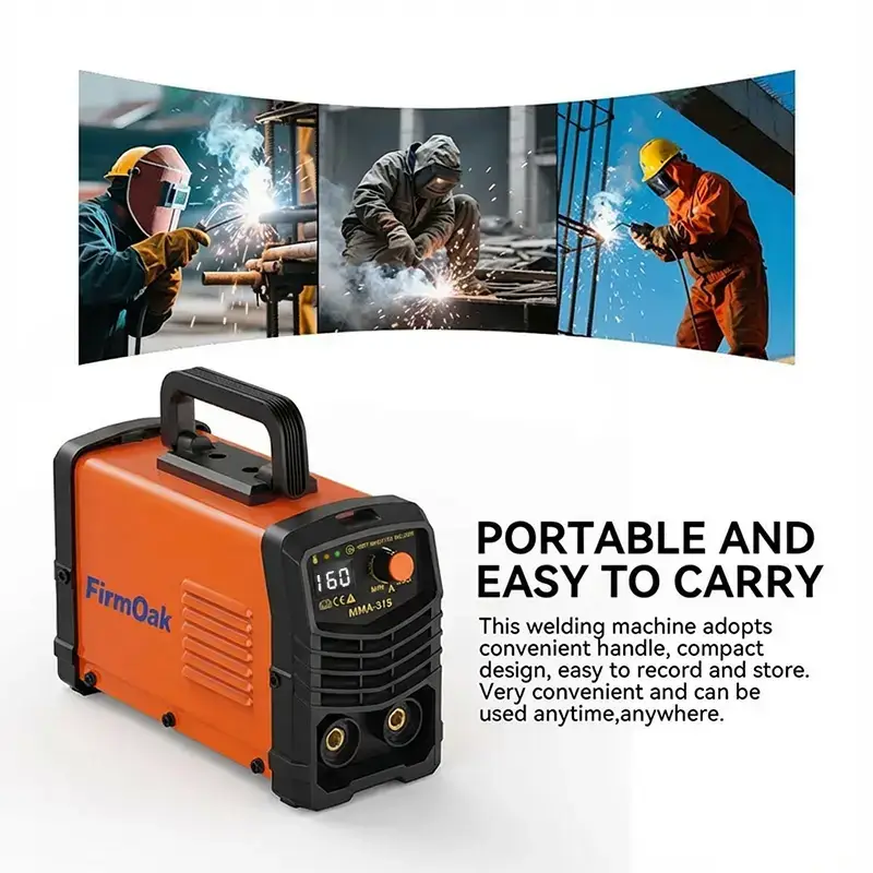 Portable Handheld Mini Welding Machine 110V, IGBT Inverter Stick Welder with Hot Start, Arc Force & Anti-Stick Function, Multi-Model Welding Rod Compatible for Household Repair & DIY Projects