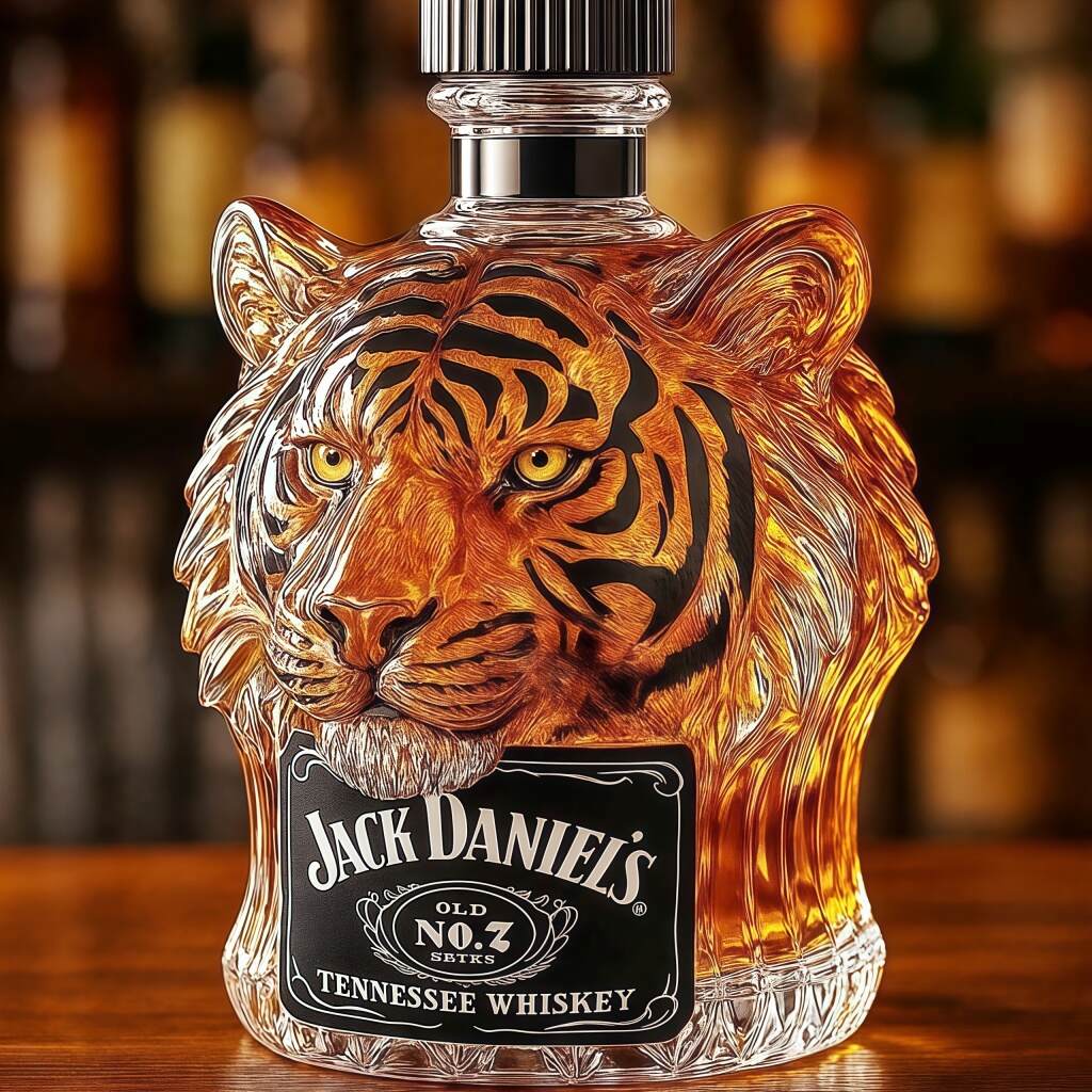Tiger Whisky Bottle