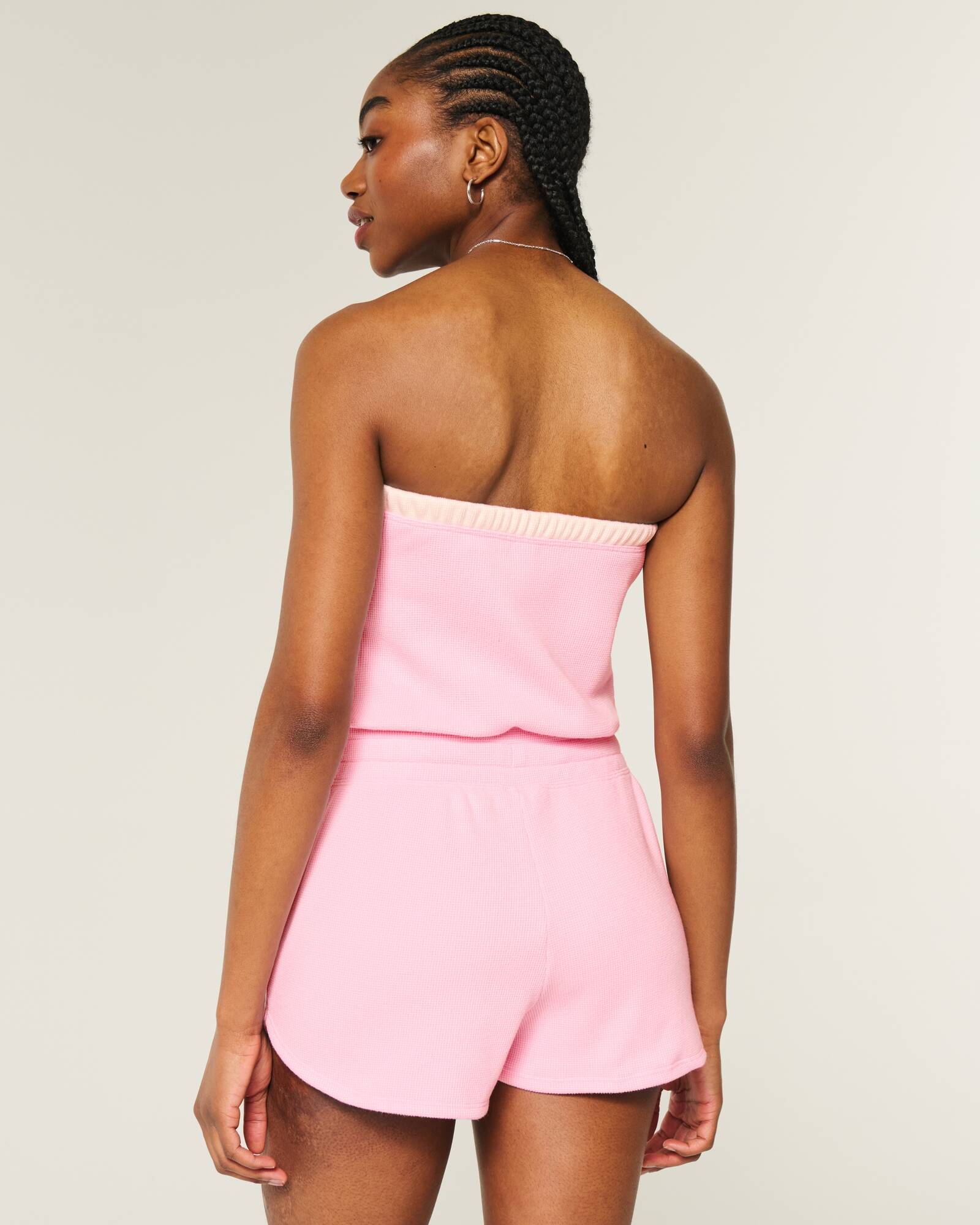 Gilly Hicks Cozy Strapless Waffle Onesie