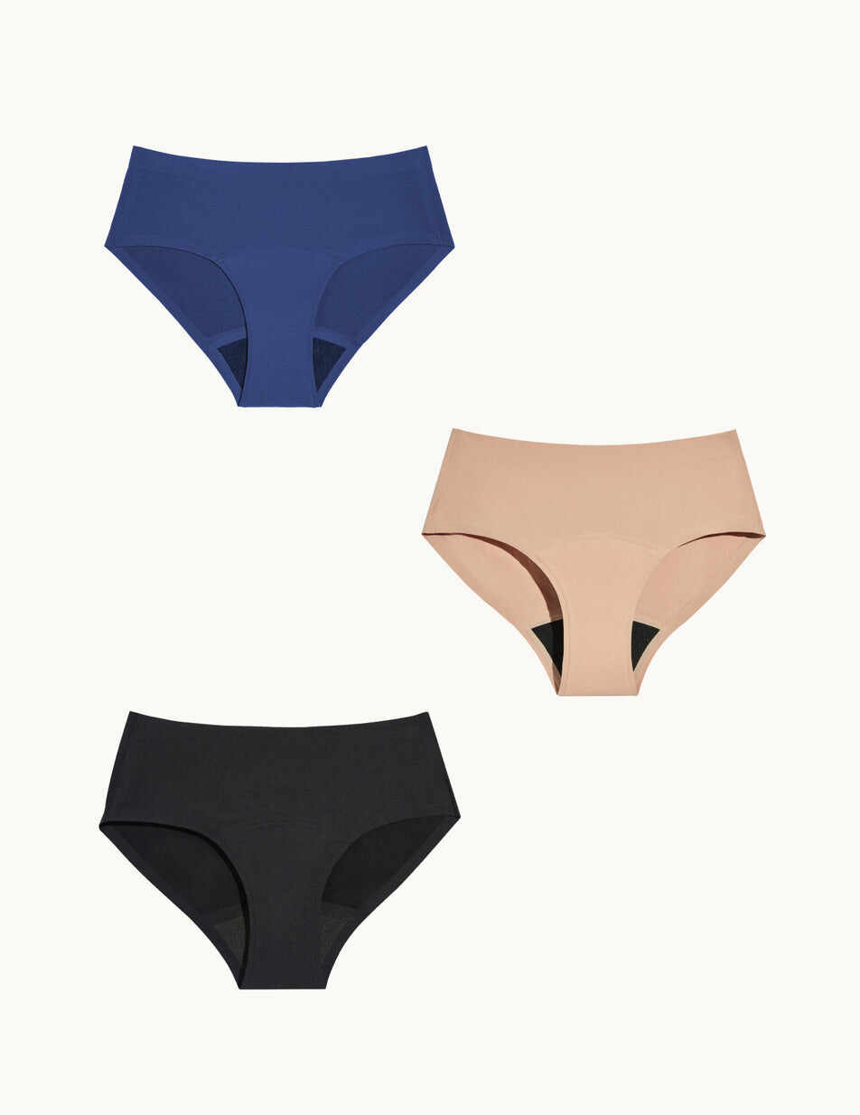 Teen Super Leakproof® No-Show Underwear Boyshort 3-Pack
