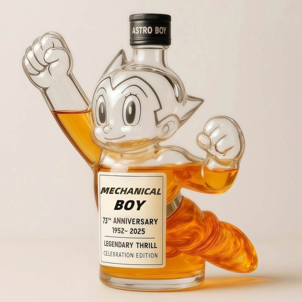 Astro Boy 73rd Anniversary Whisky Bottle