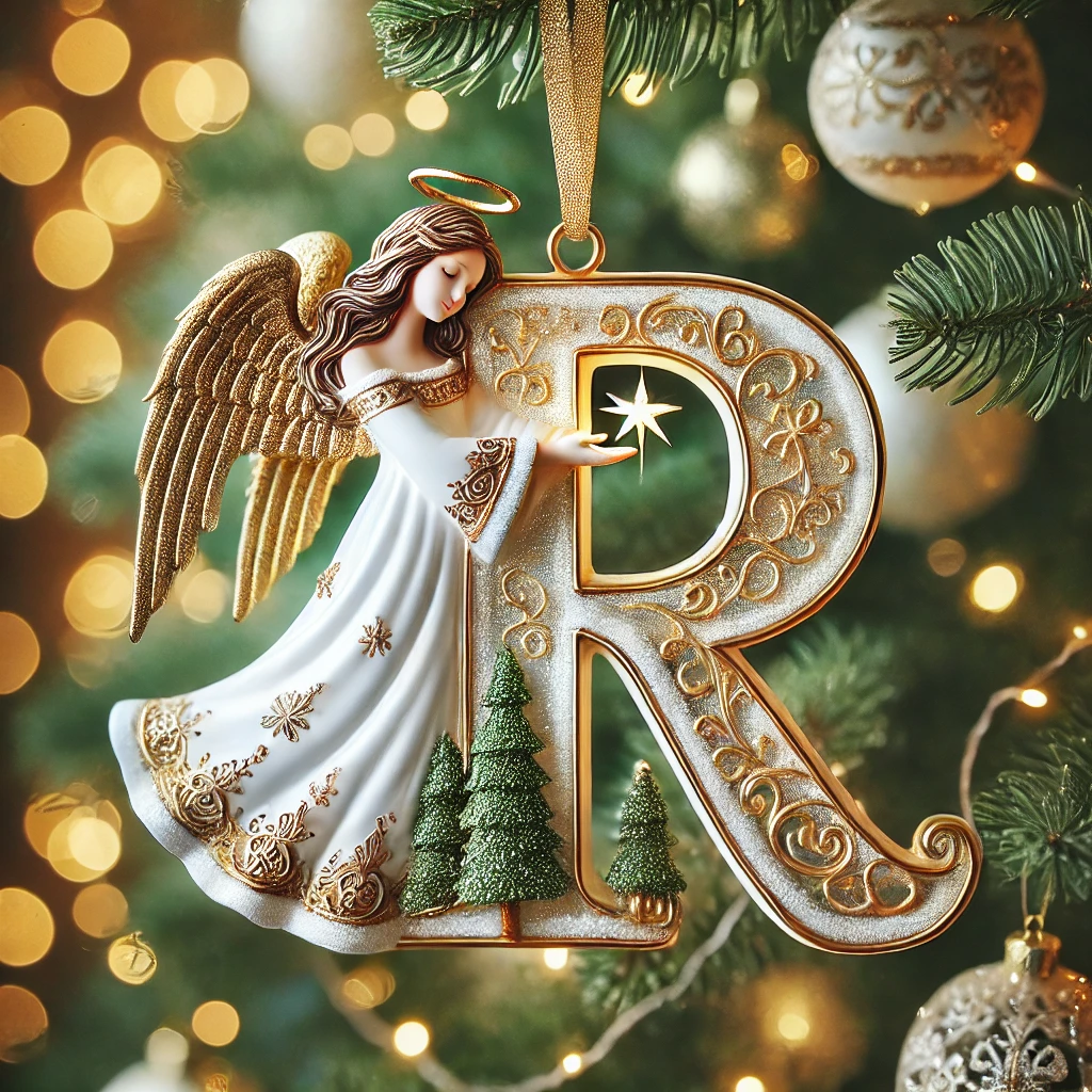 Angel Letter Christmas Tree Ornament