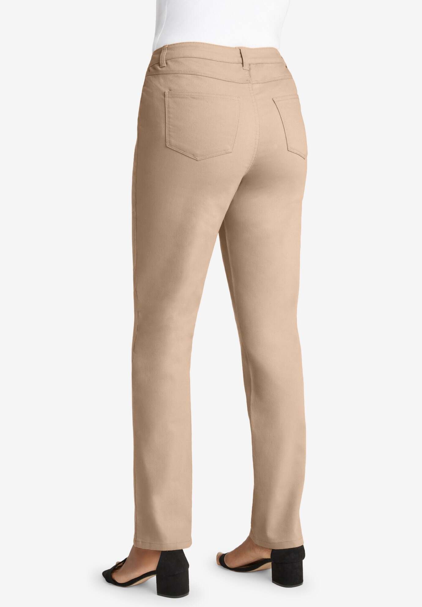 True Fit Stretch Denim Straight Leg Jean
