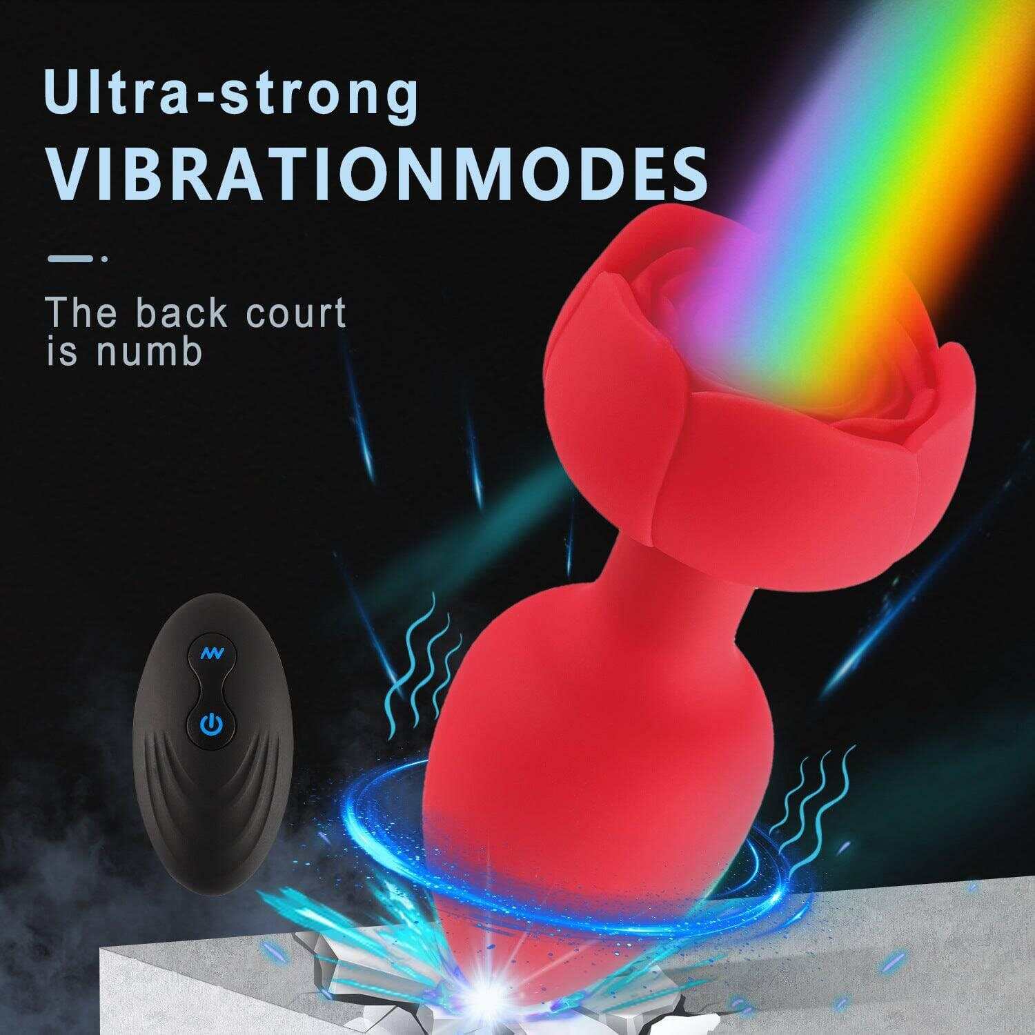 Rose-Shaped Anal Plug