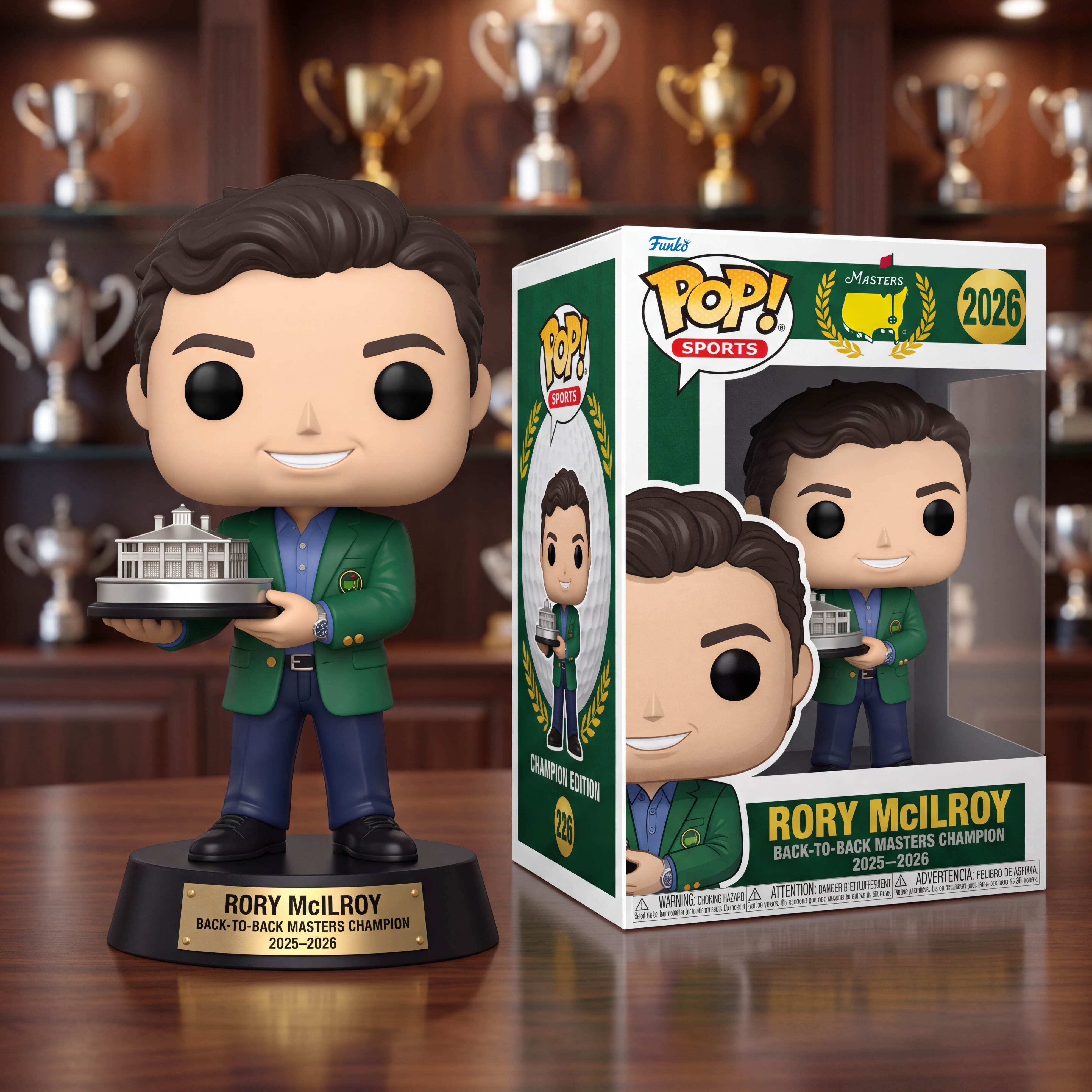 Rory McIlroy Back-to-Back Masters Champion Pop!
