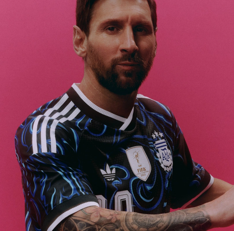 Lionel Messi Argentina National Team Youth 2026 Away Replica Jersey - Black adidas