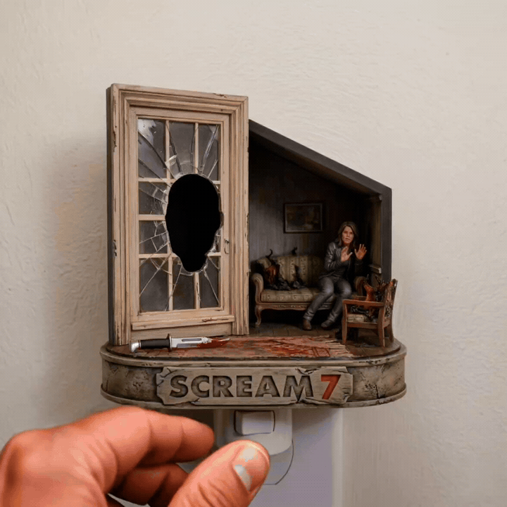 👻💡SCREAM 7 Ghost Face Night Light