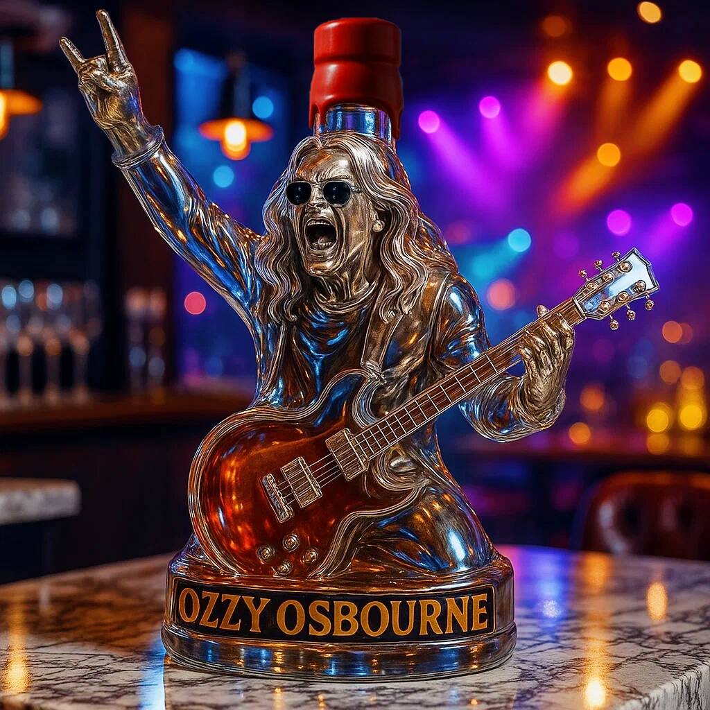 Ozzy Osbourne Final Tour Memorial Whiskey Bottle