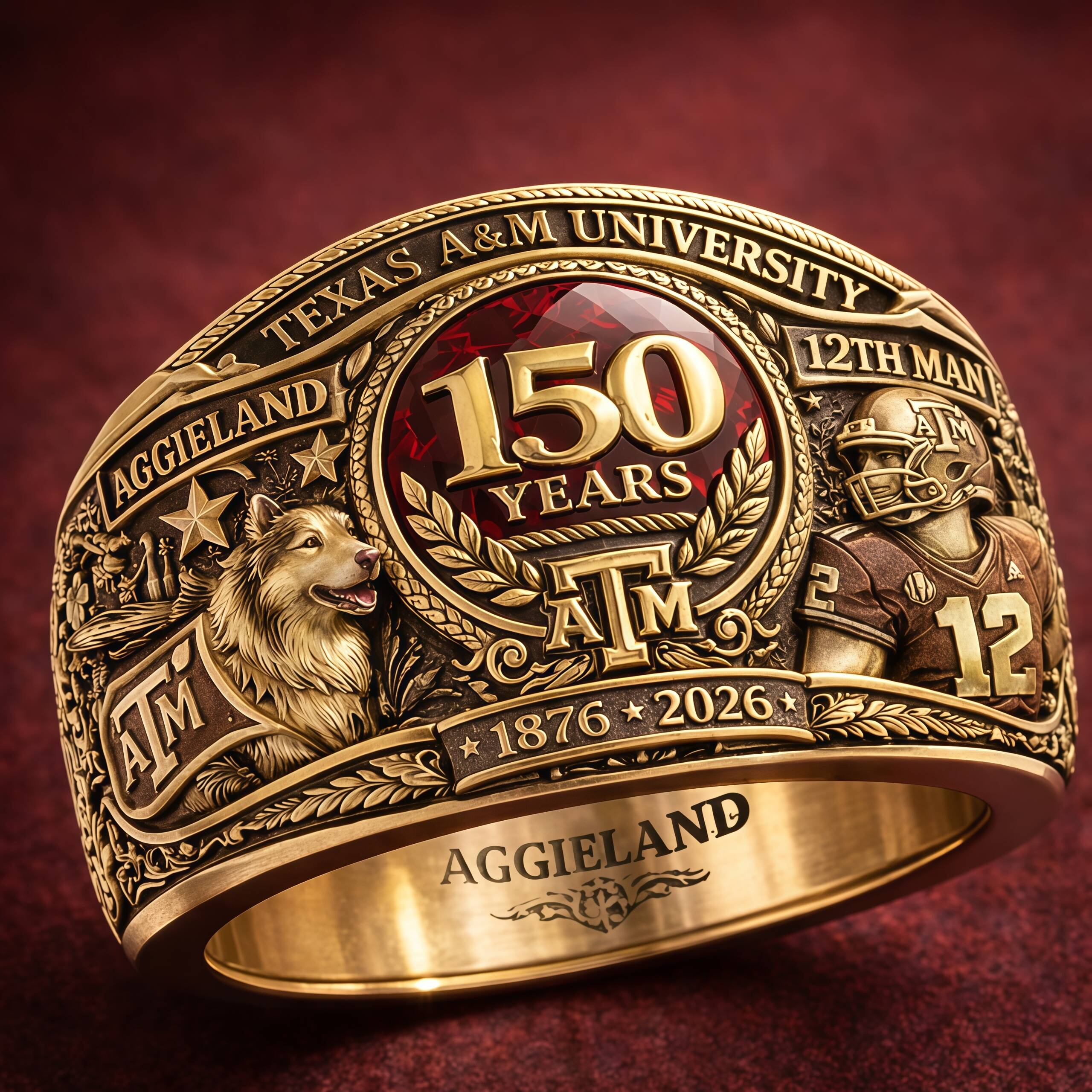 Texas A&M University  150th Anniversary Ring