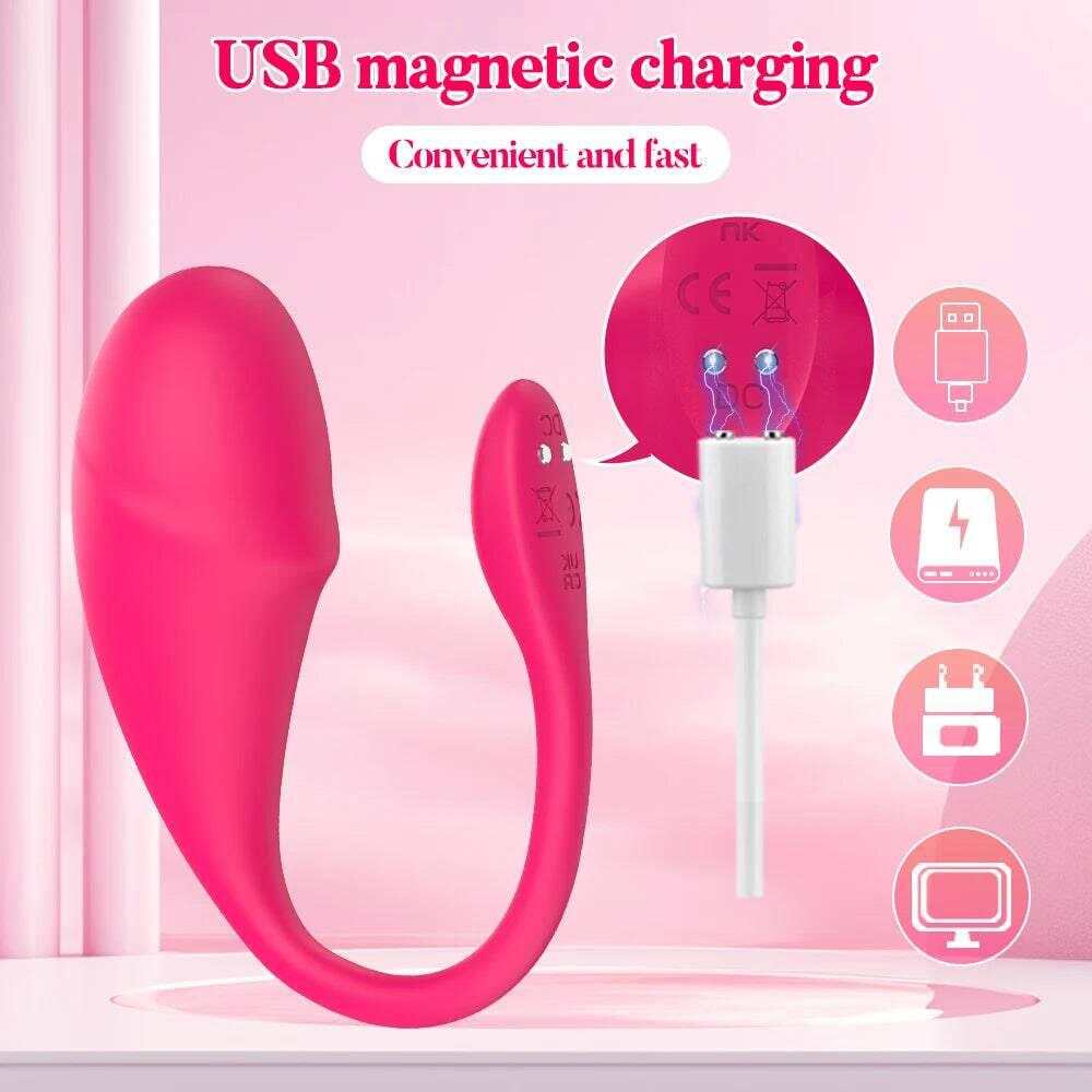 Bluetooth G-Spot Vibrator: Wearable Egg Stimulator for Women