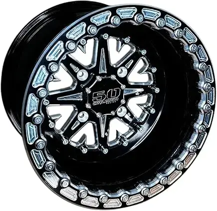 Beadlock Wheels (1 pc) – Billet Aluminum Rims for Canam X3 - Honda Talon - Kawasaki KRX1000 - Polaris RZR XP 1000 - Polaris Turbo S - Polaris General | UTV/ATV Wheels