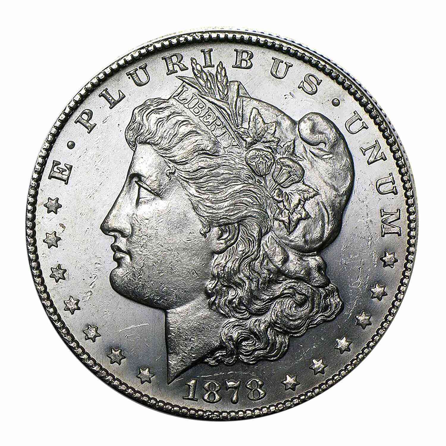 1878 S Morgan Commemorative Silver Dollar Brilliant Uncirculated (BU)