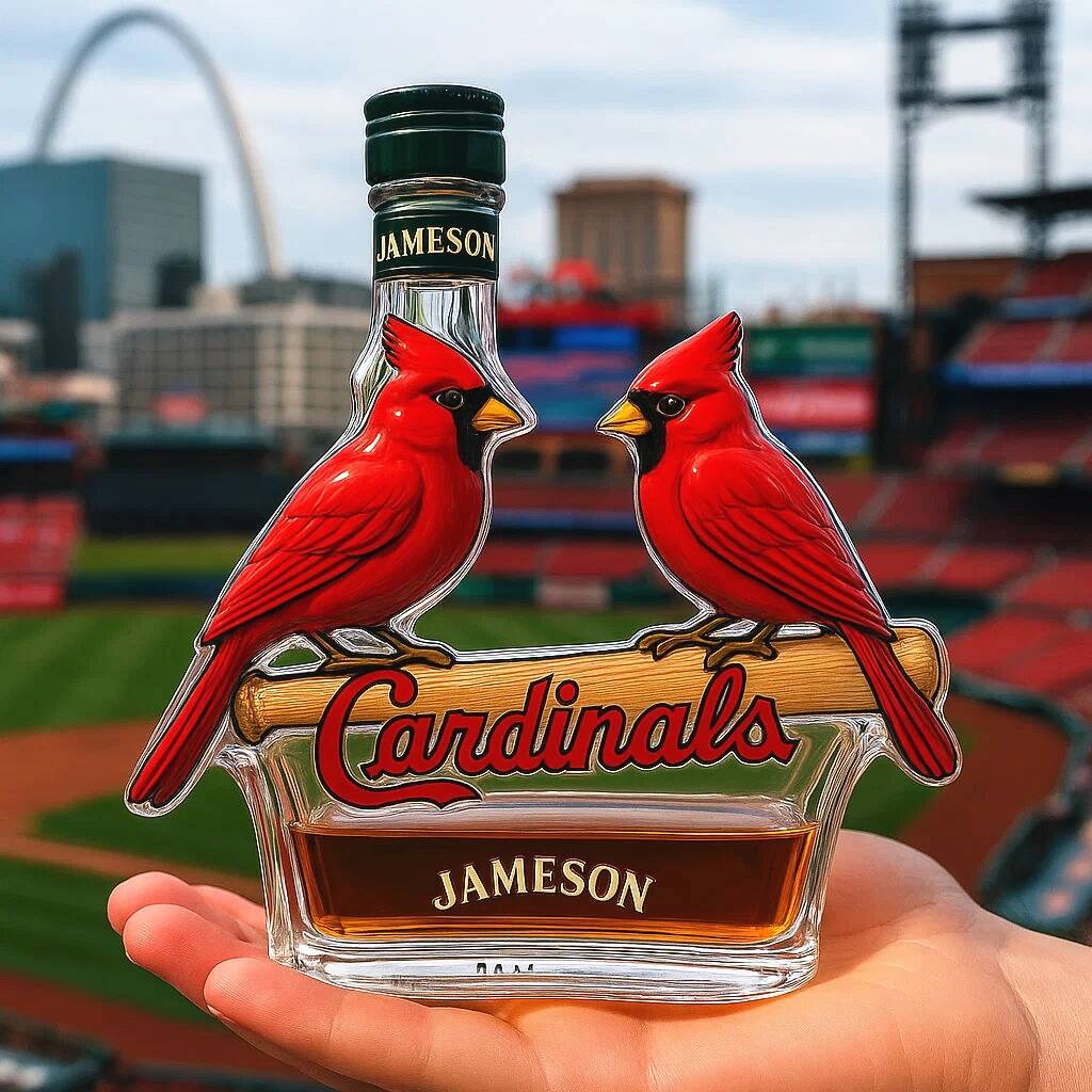 St. Louis Cardinals whisky bottle
