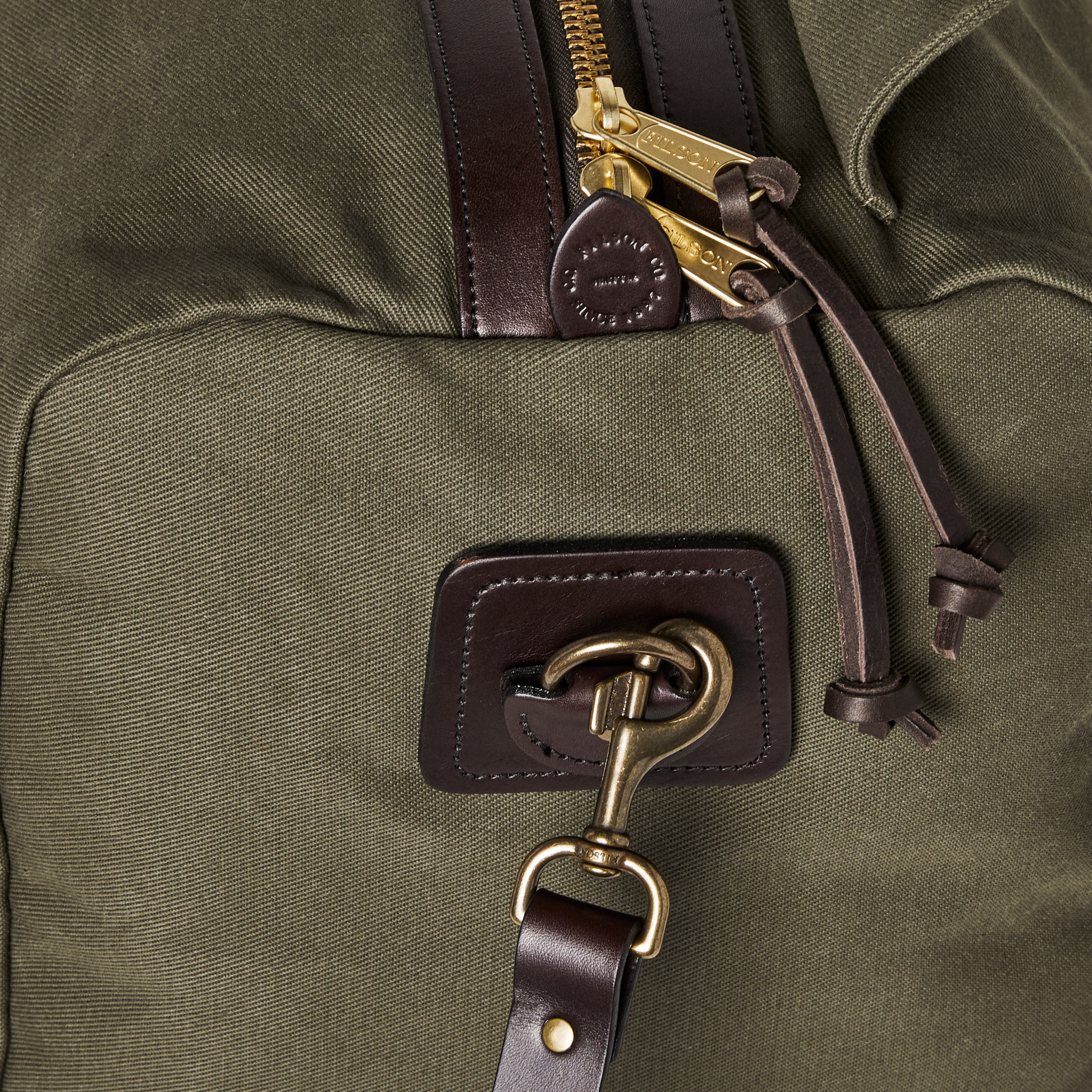 Medium Rugged Twill Duffle Bag - Otter Green