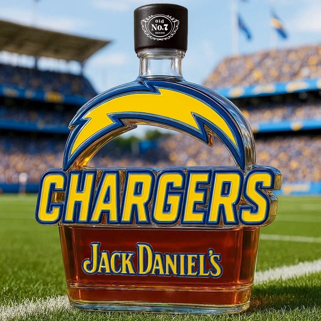 Los Angeles Chargers LOGO Limited Edition Whiskey Bottle